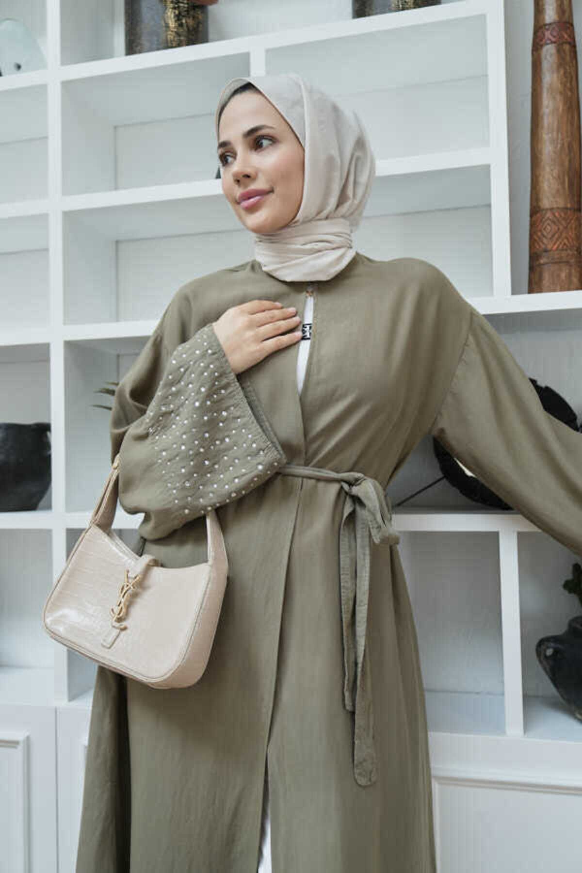 Neways-6642 Model Piesa Vopsea Kaki Abaya 5