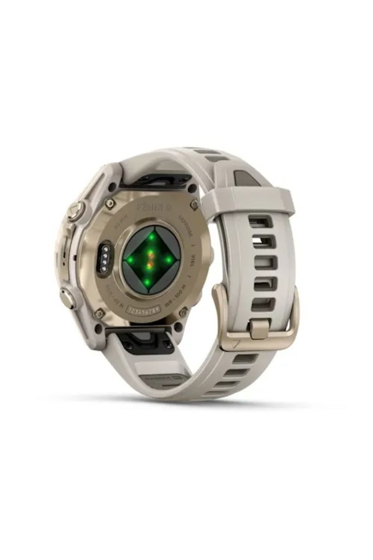 Garmin-GARMIN FENIX 8 - 43 MM, AMOLED, SAPPHIRE SOFT GOLD WITH FOG GRAY/DARK SANDSTONE SILICONE BAND 7