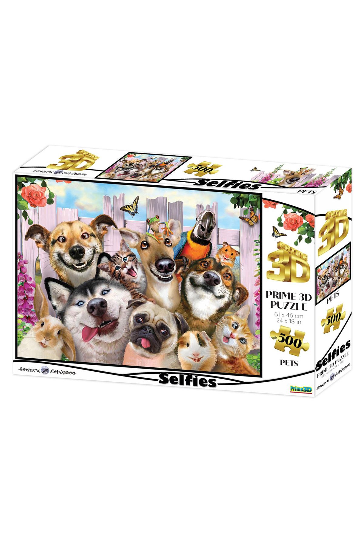 Prime 3D - Pet Selfie 500 Parça Yetişkin Puzzle 10062