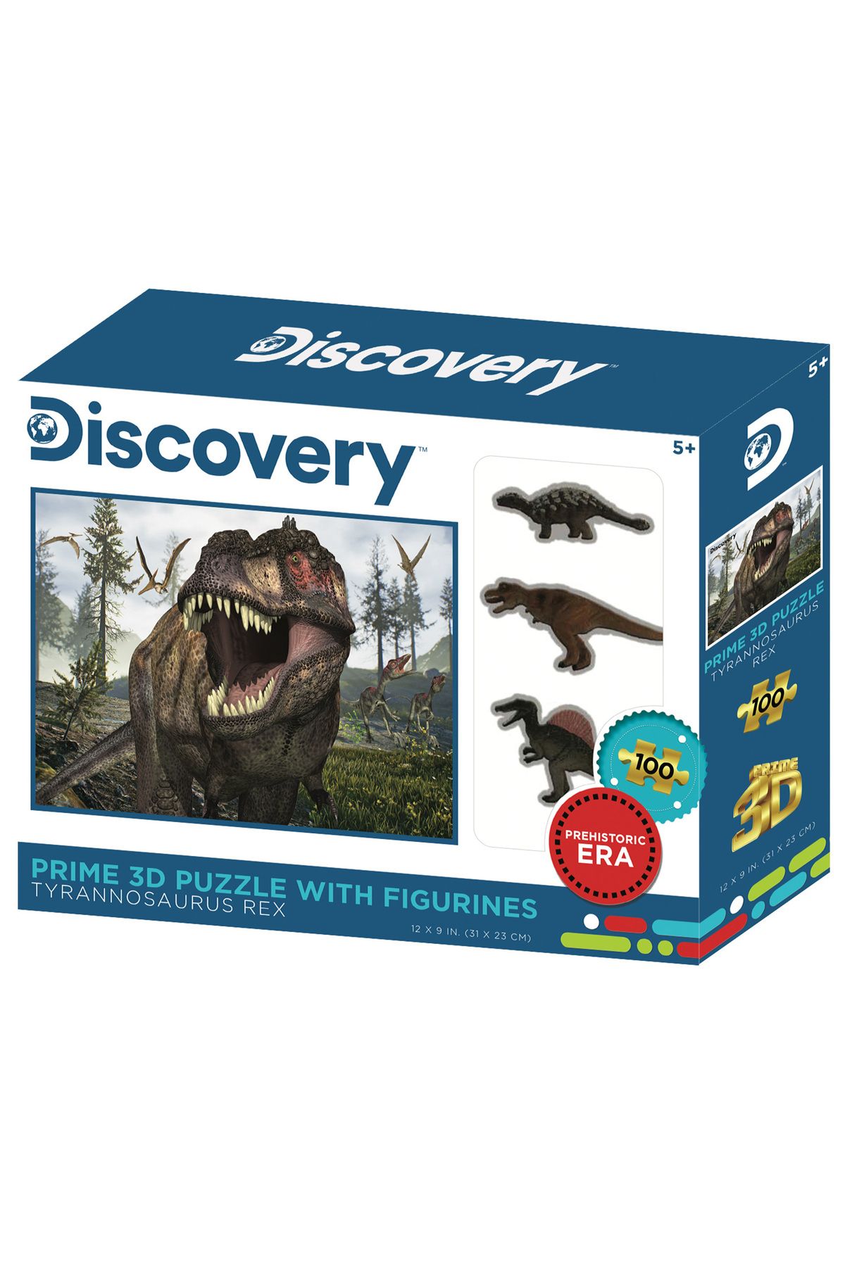 Prime 3D - Tyrannosaurus Rex 100 Parça Puzzle ve Figür Set 15547