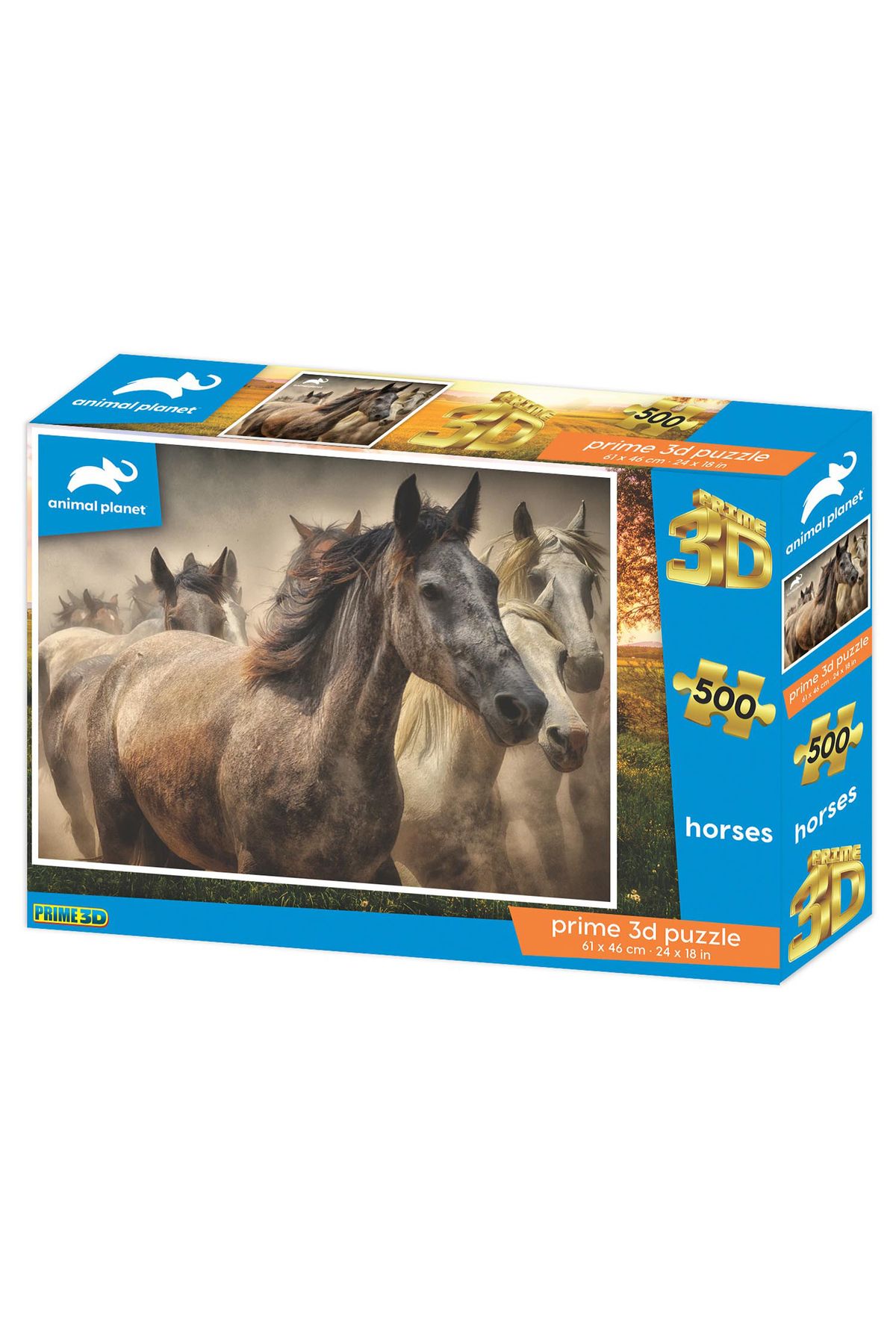 Prime 3D - Atlar 500 Parça Yetişkin Puzzle 10481