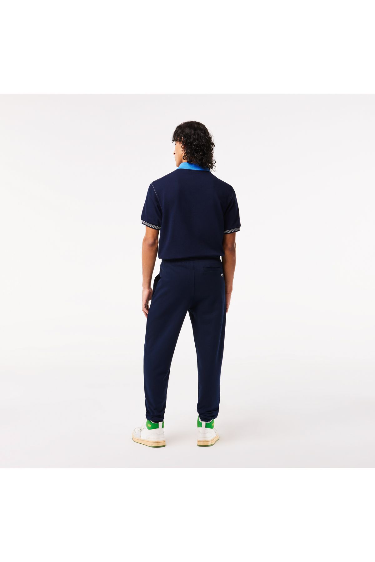 شلوار گرمکن آبی مردانه Neo Heritage 's Slim Fit Navy Blue TrackSuit شش Lacoste