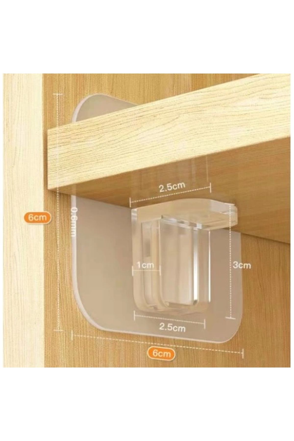 Savings Sphere-Byrxdn Adhesive Shelf Corner Holder Clips Set Byrnew 3
