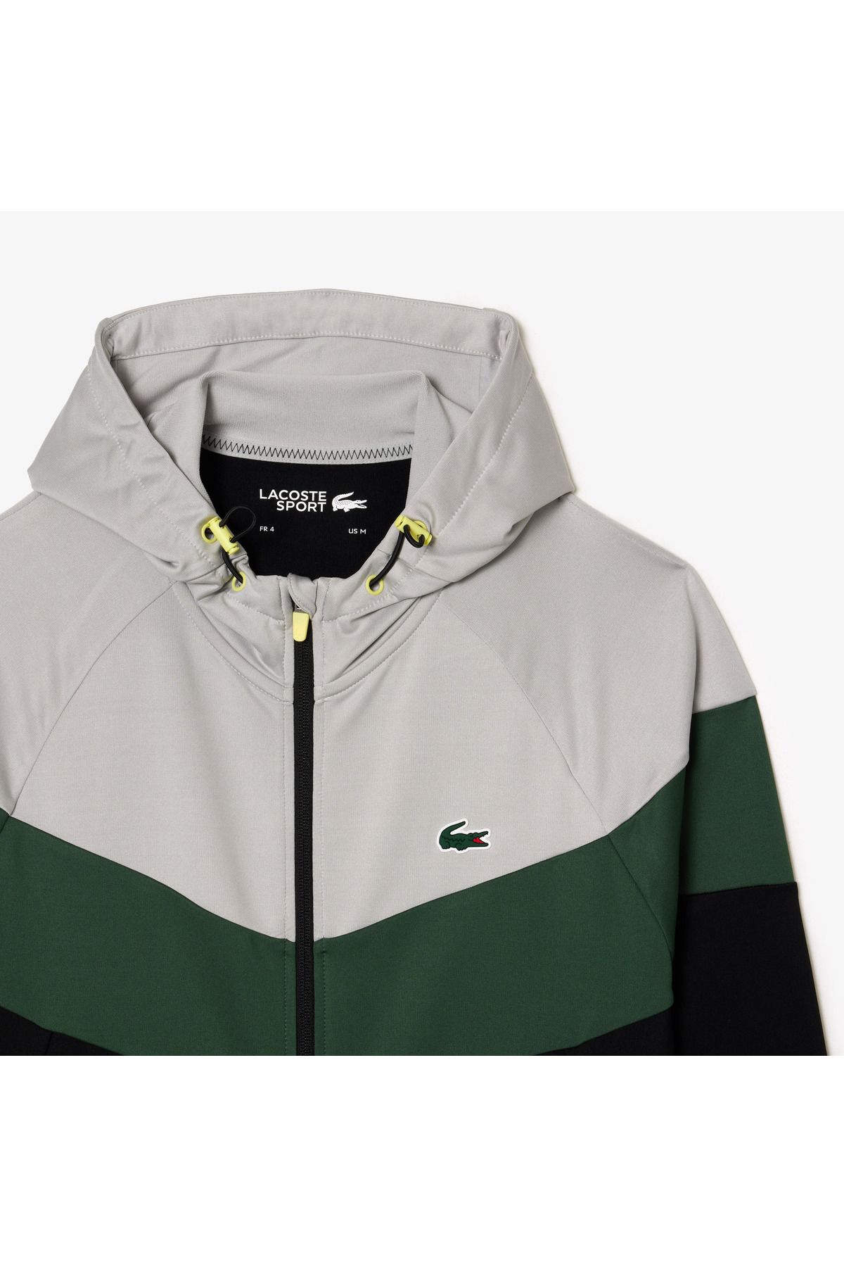 سویشرت مشکی مردانه سیاه Blok Color 's Active Lacoste