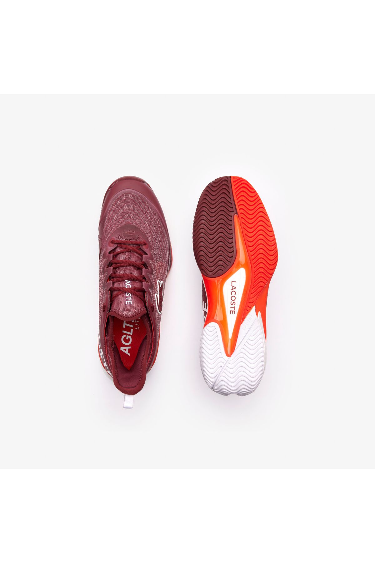 اسنیکر قرمز مردانه کفش ورزشی AG LT23 Lite Bordeaux Lacoste