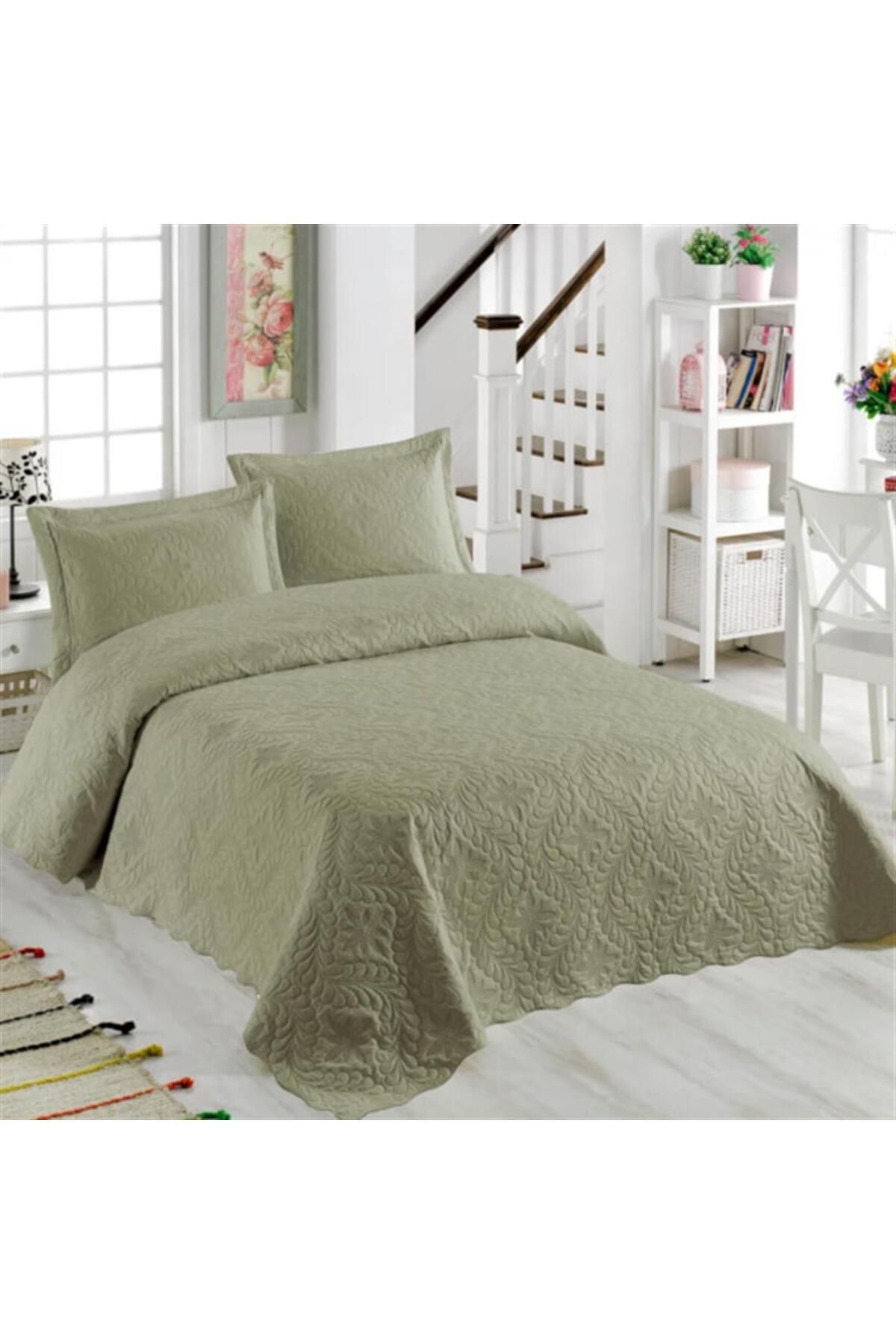 روتختی دو نفره سبز Ivy Double Color Bedspread مجموعه FAVORA