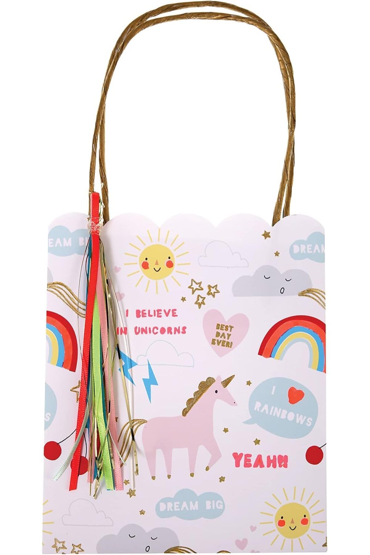 MCreative crashop Meri I Believe In Unicorns Party Bags Unicorn Parti Çantaları  1073147