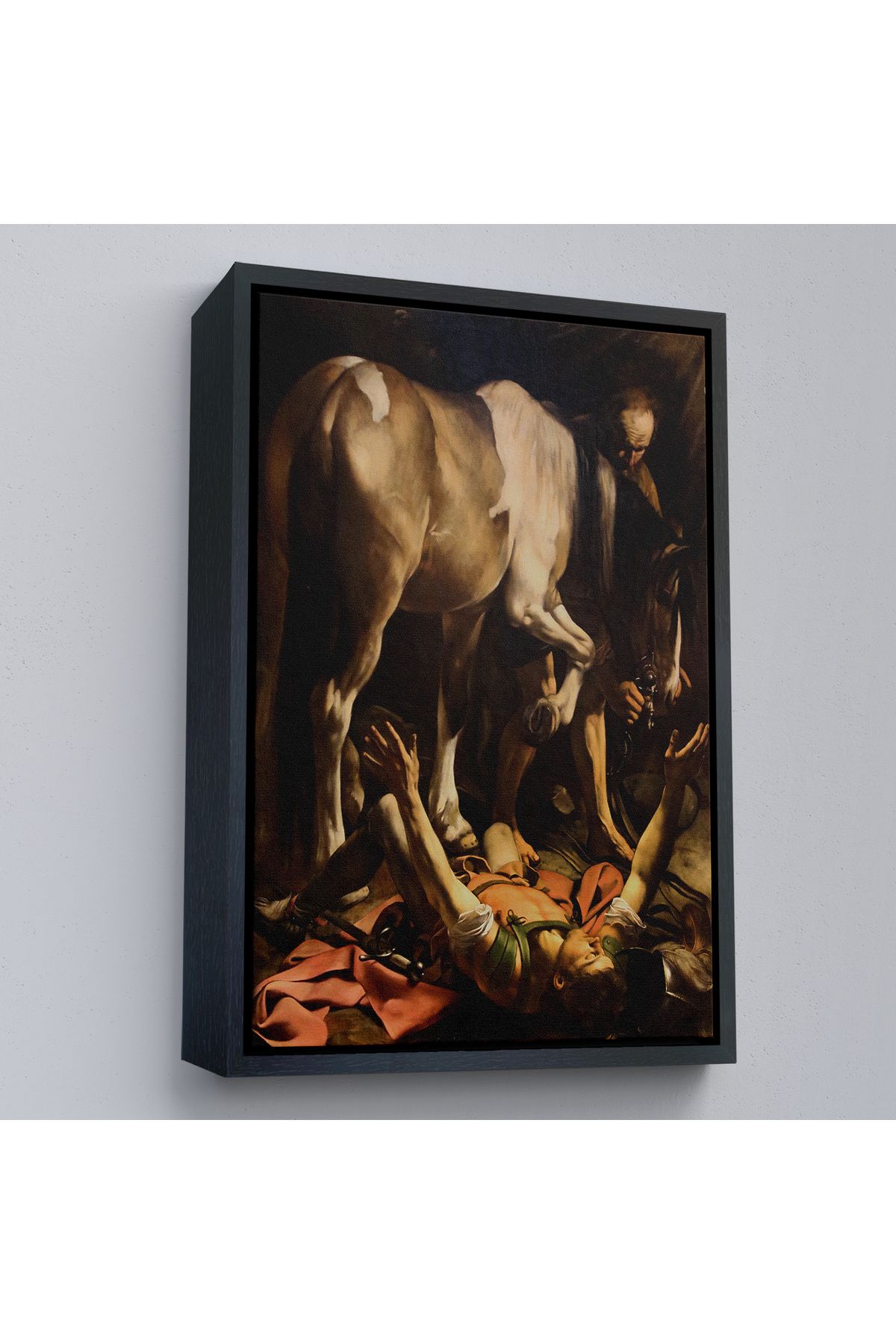 Shoprit Çerçeveli Caravaggio - Aziz Paul'Un Dönüşümü Tablo - The Conversion Of Saint Paul-8104