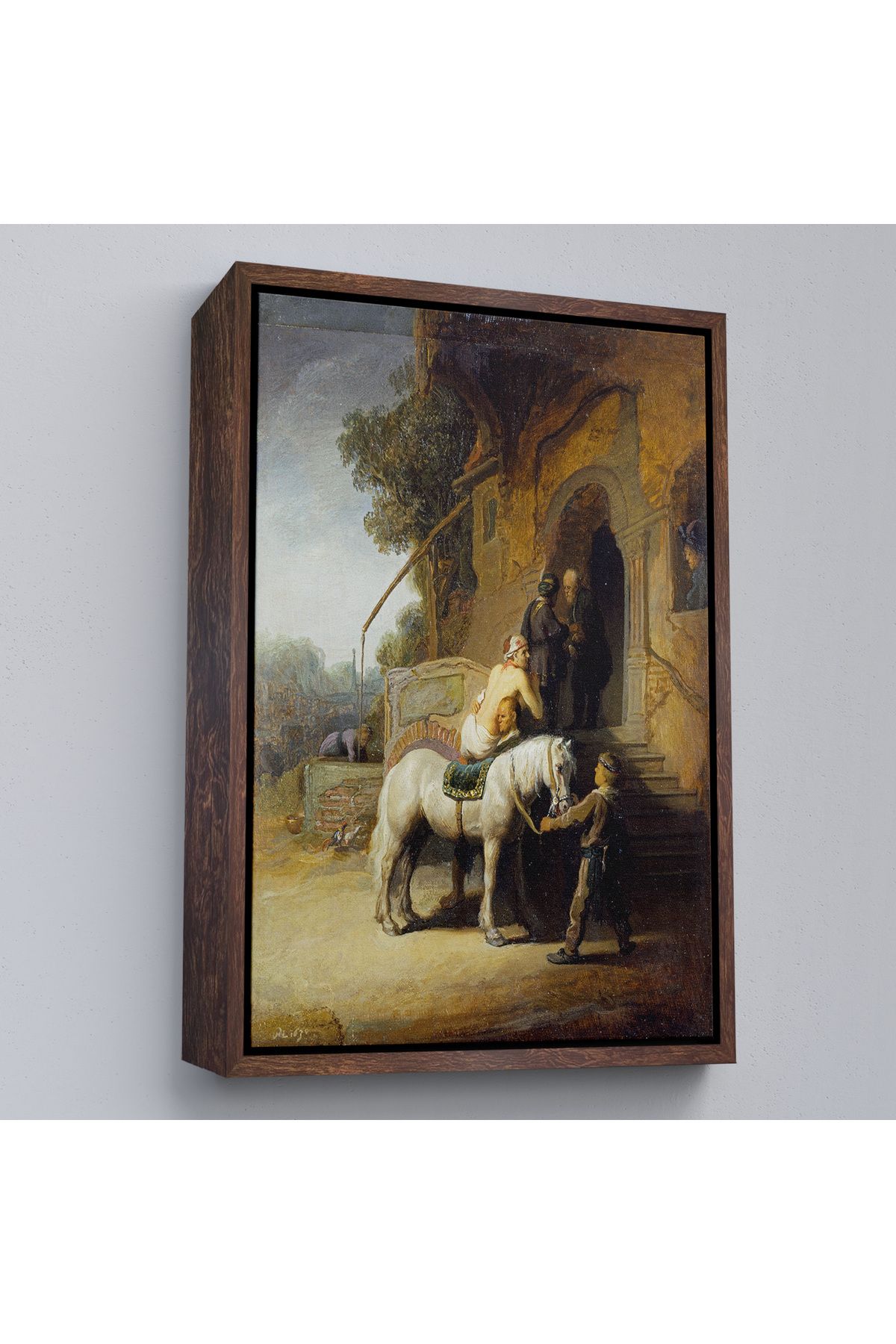 Home Çerçeveli Rembrandt - İyi Samiriyeli Tablo - The Good Samaritan-7430