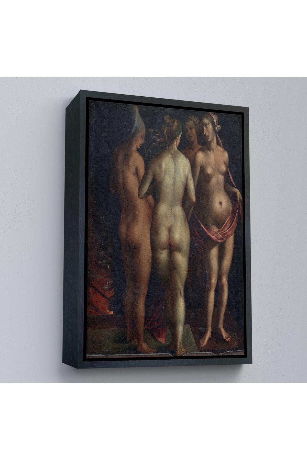Shoprit Çerçeveli Albrecht Dürer - Venüs Ve Üç Güzeller - Venus And The Three Graces-7471
