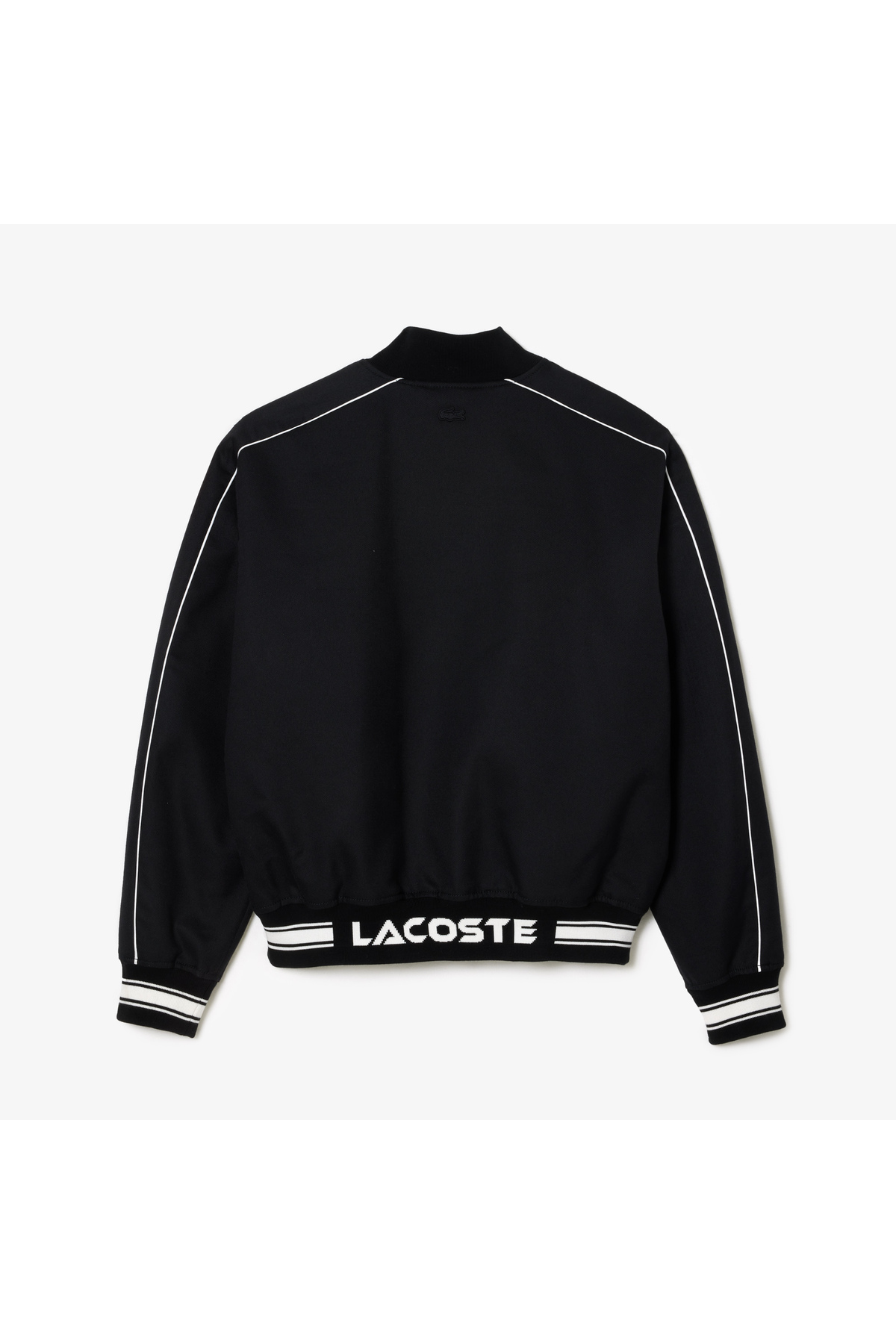 Lacoste  Neo Heritage Unisex Dik Yaka Baskılı Siyah Mont - Görsel 5