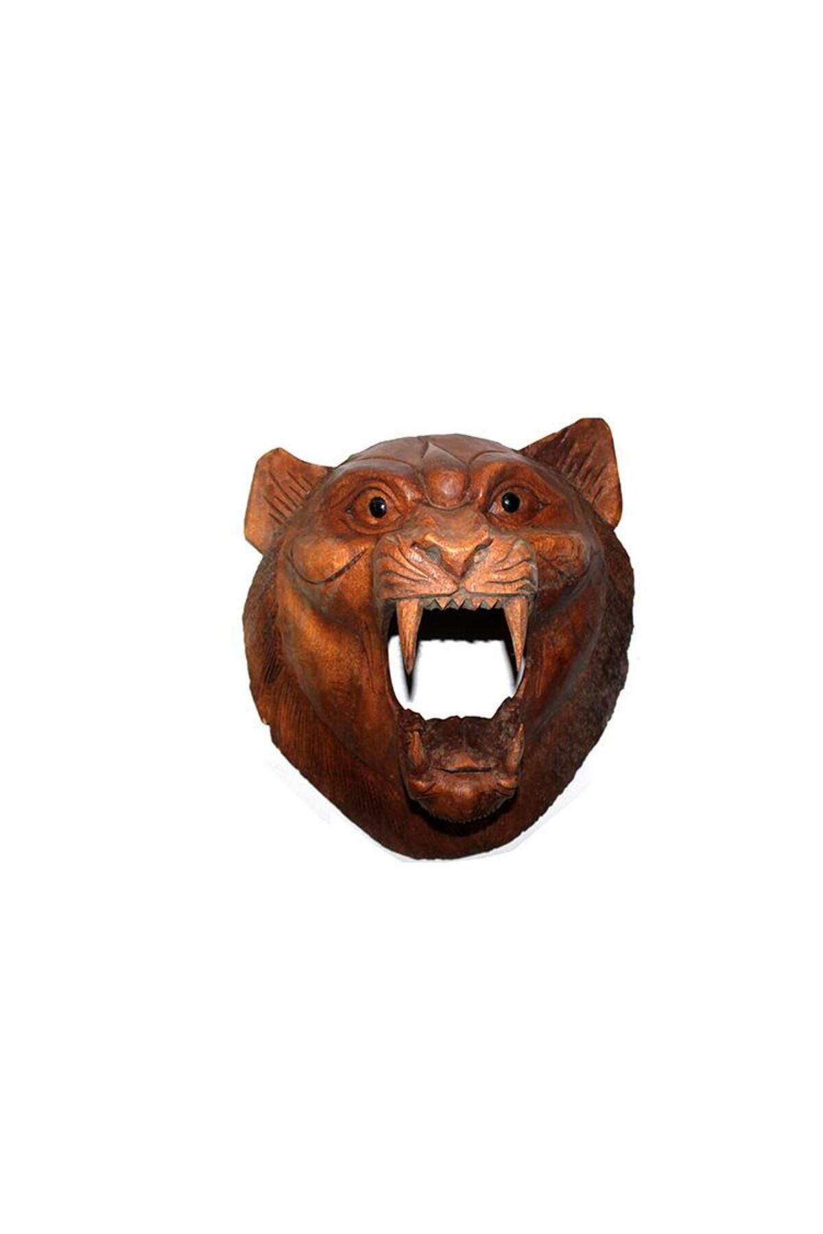 ascent store 40 CM KÜKREYEN ASLAN KAFASI AHŞAP