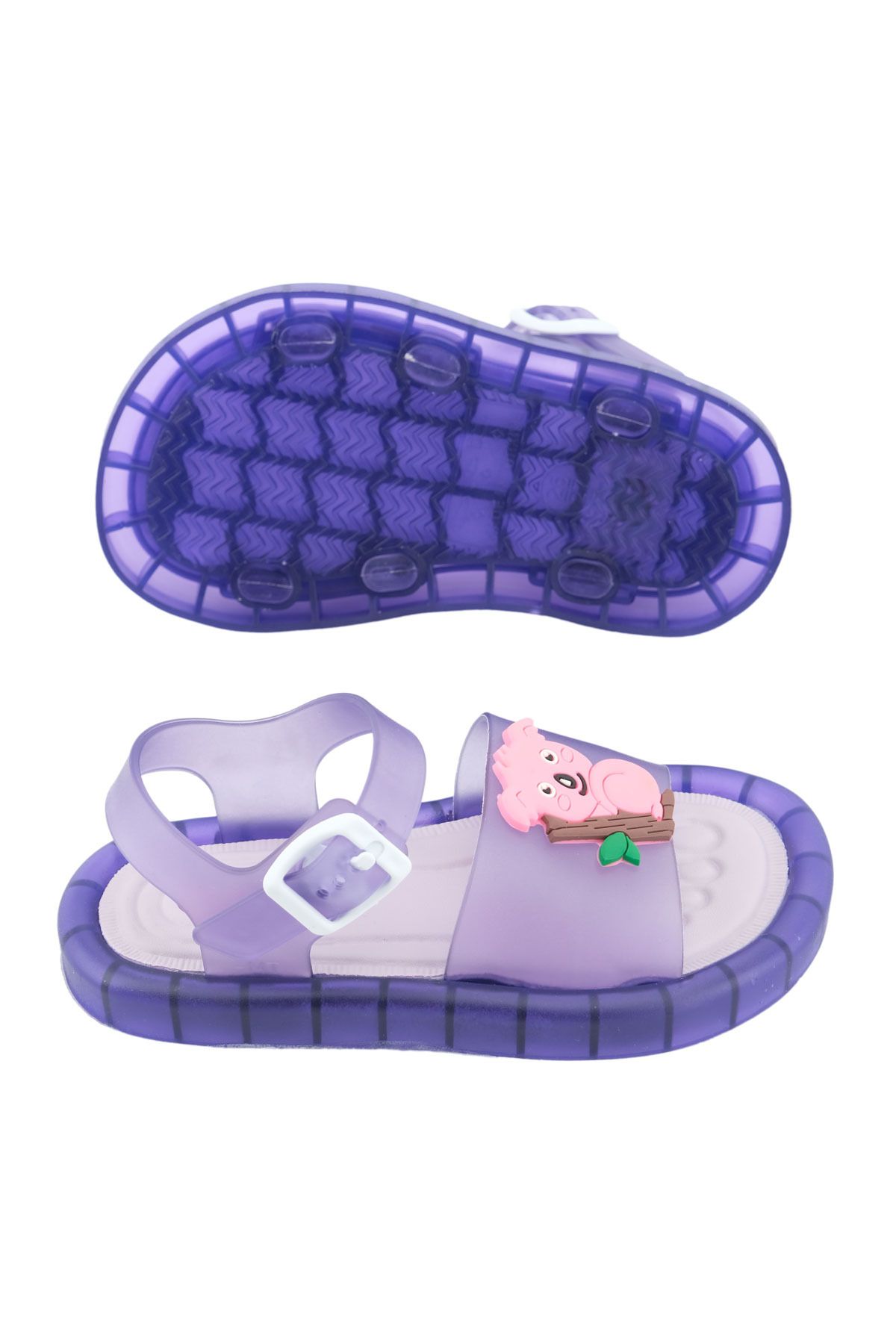 GEZER-GIrl's LIghted Faux Leather Summer Sandals - Comfortable Sole, Adjustable on the Ankle 5