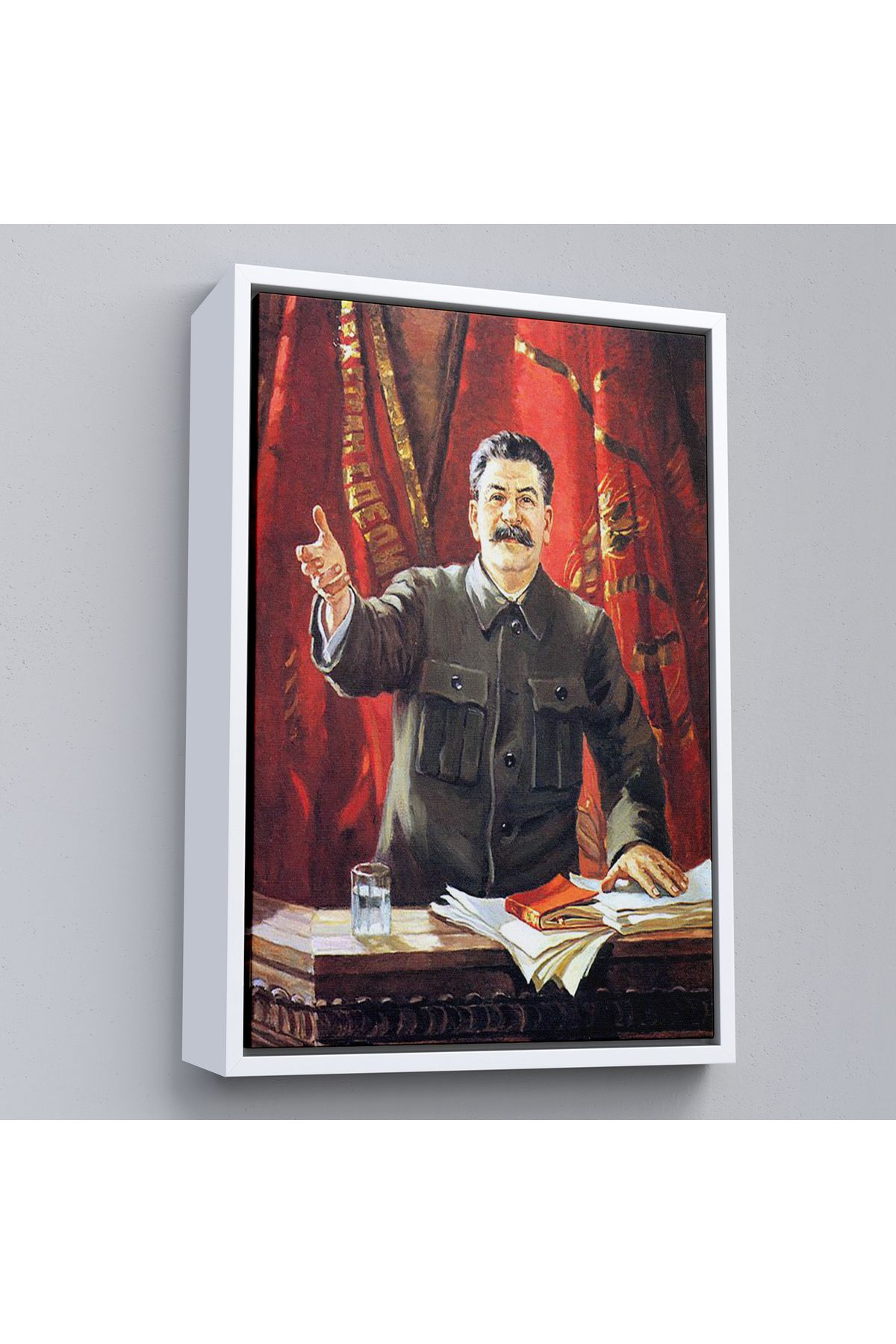 Atik Tasarım Çerçeveli Joseph Stalin Rusya Ve Sovyetler Birliği Sscb Tablo-7697
