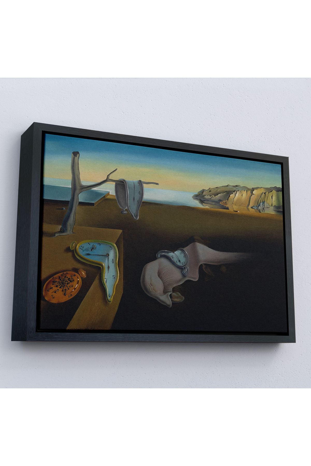 Shoprit Çerçeveli Salvador Dali - Belleğin Azmi Tablo - The Persistence Of Memory-7128