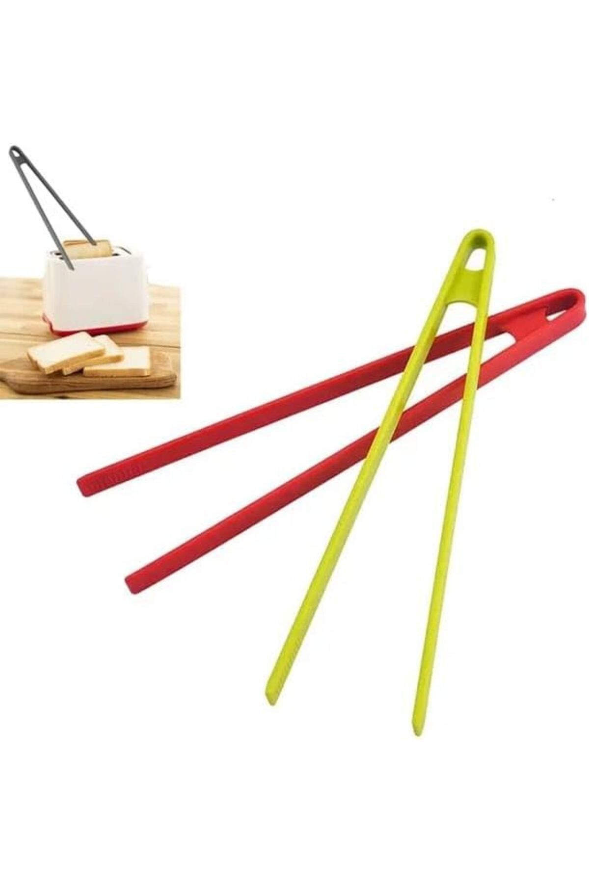 STOREMAX ysstorex Home Silikon Maşa,Silikon Cımbız Maşa,Silikon Kaplamalı Mutfak Maşası,Barbekü,Kıza