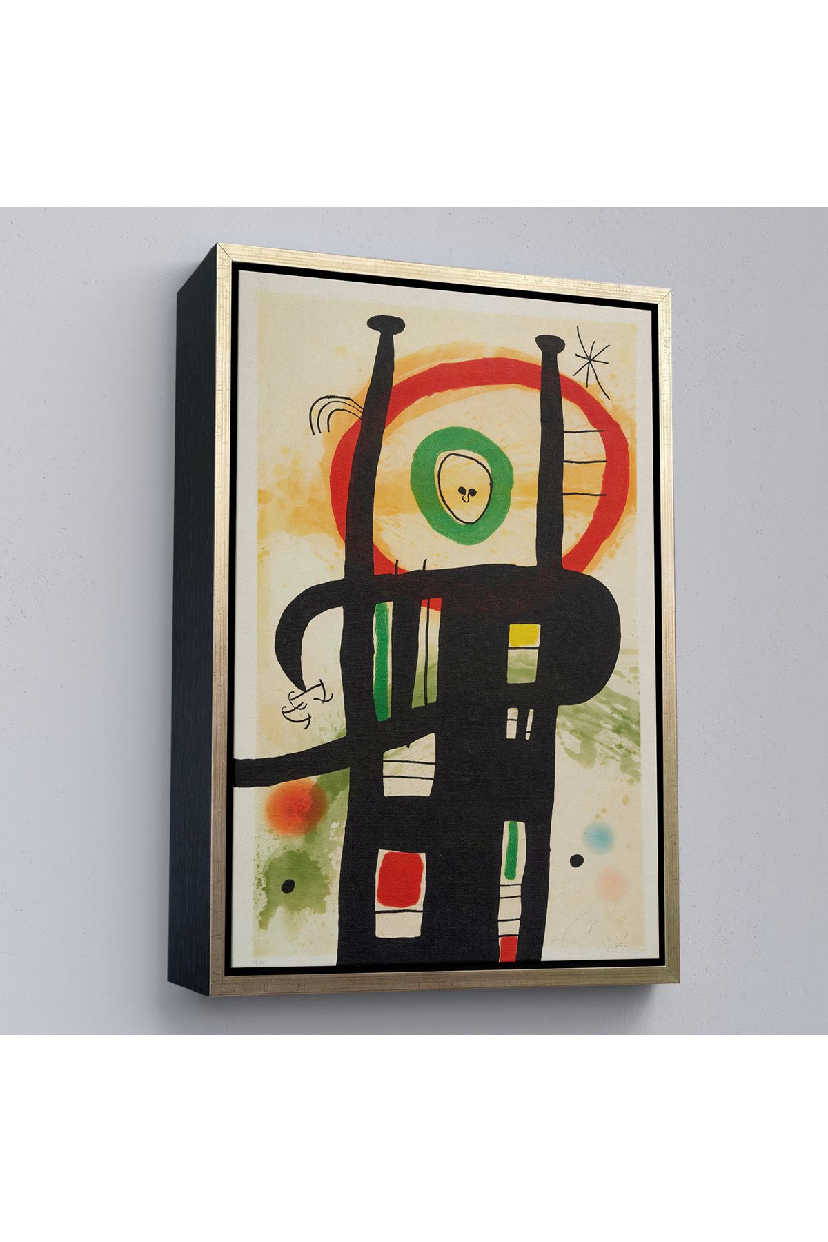 Shoprit Çerçeveli Joan Miro - Büyük Bilgisayar Tablo-7350