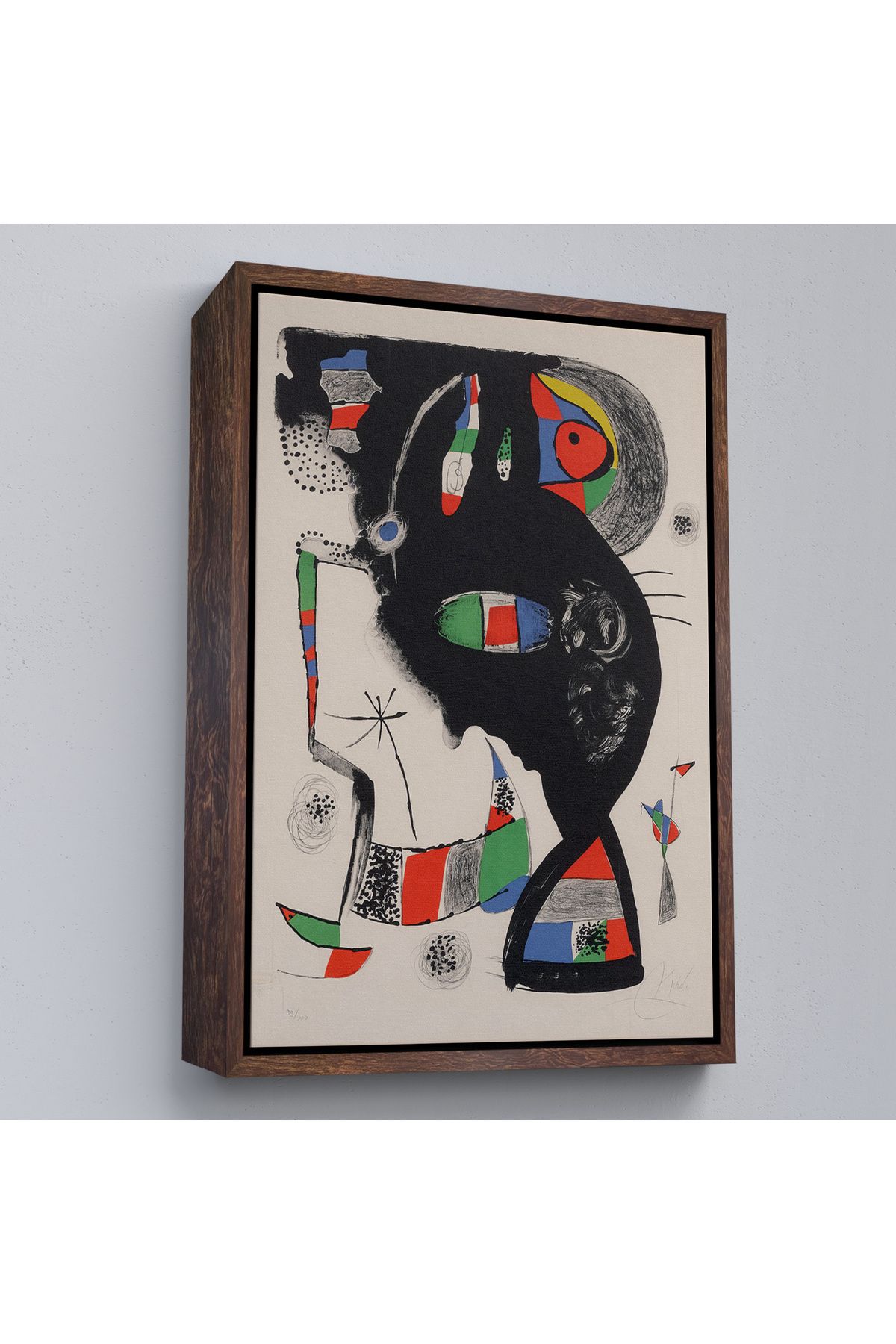 Jusoon Çerçeveli Joan Miro - 42 Rue Blomet Tablo-8048