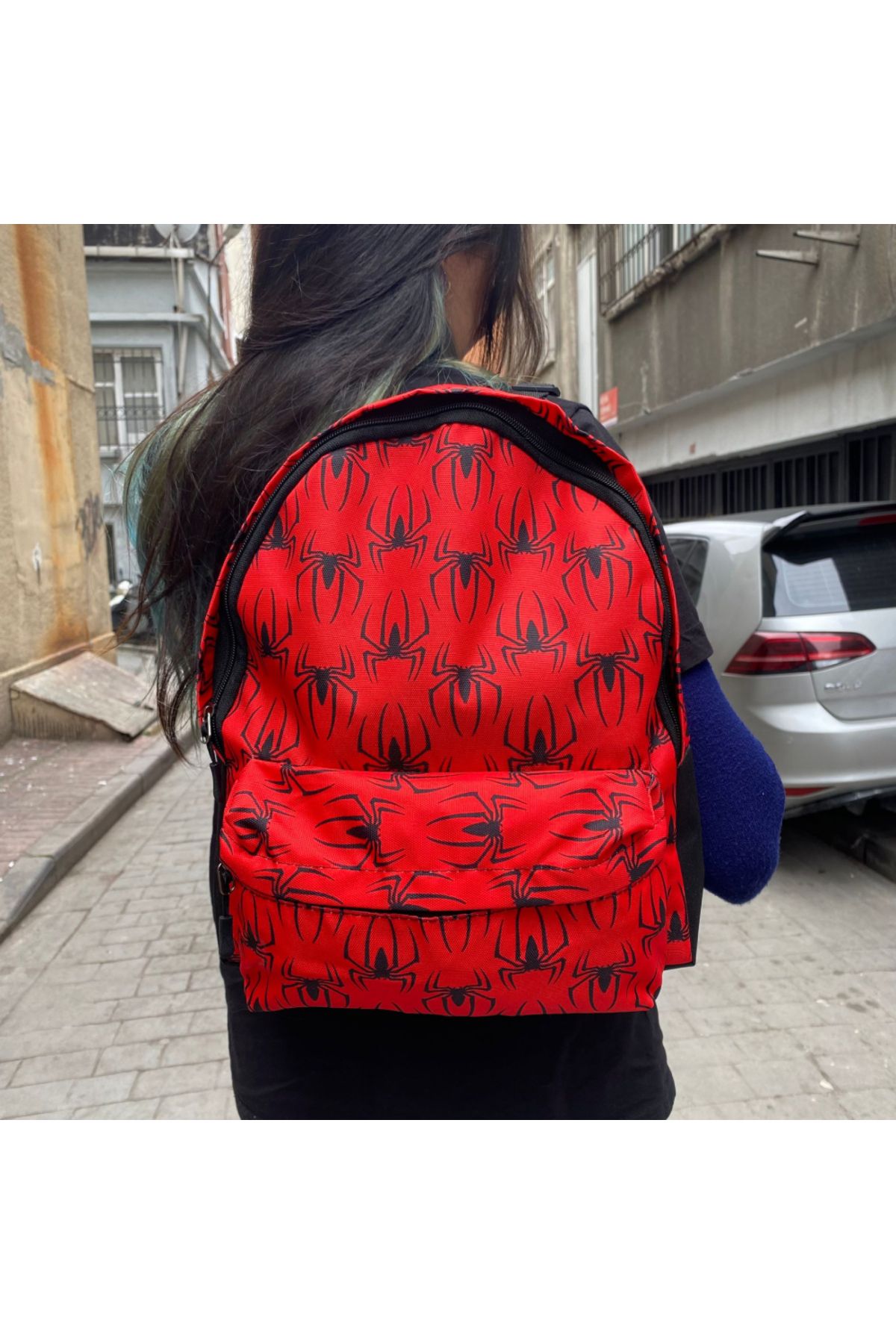 Köstebek-Spiderman Red Logo School Backpack 1