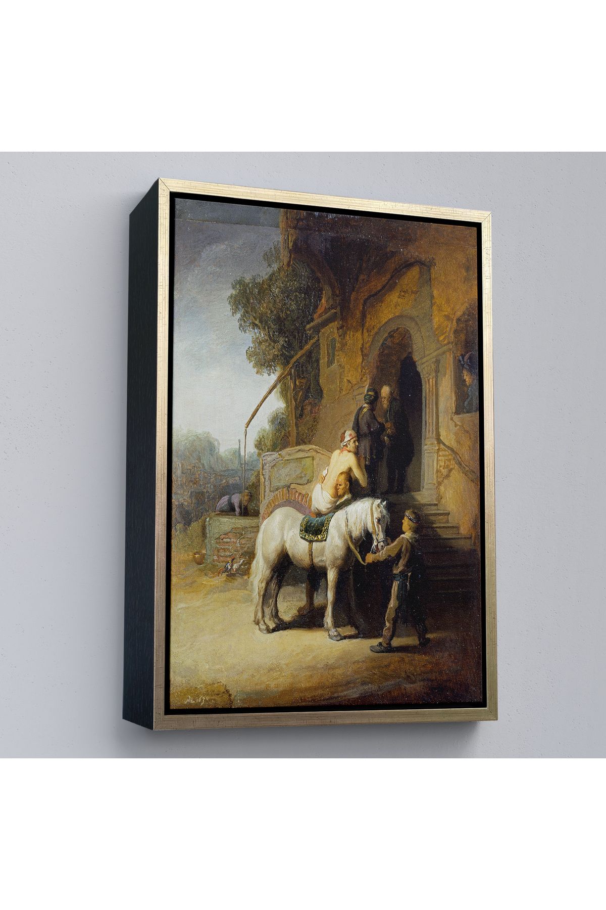 Home Çerçeveli Rembrandt - İyi Samiriyeli Tablo - The Good Samaritan-7430