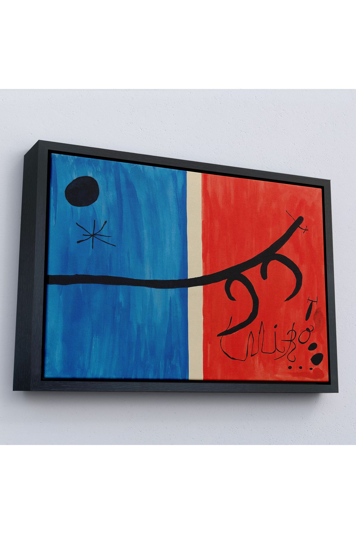 MOONFER Çerçeveli Joan Miro - El Vol De L'Alosa Çalışması Tablo-7135