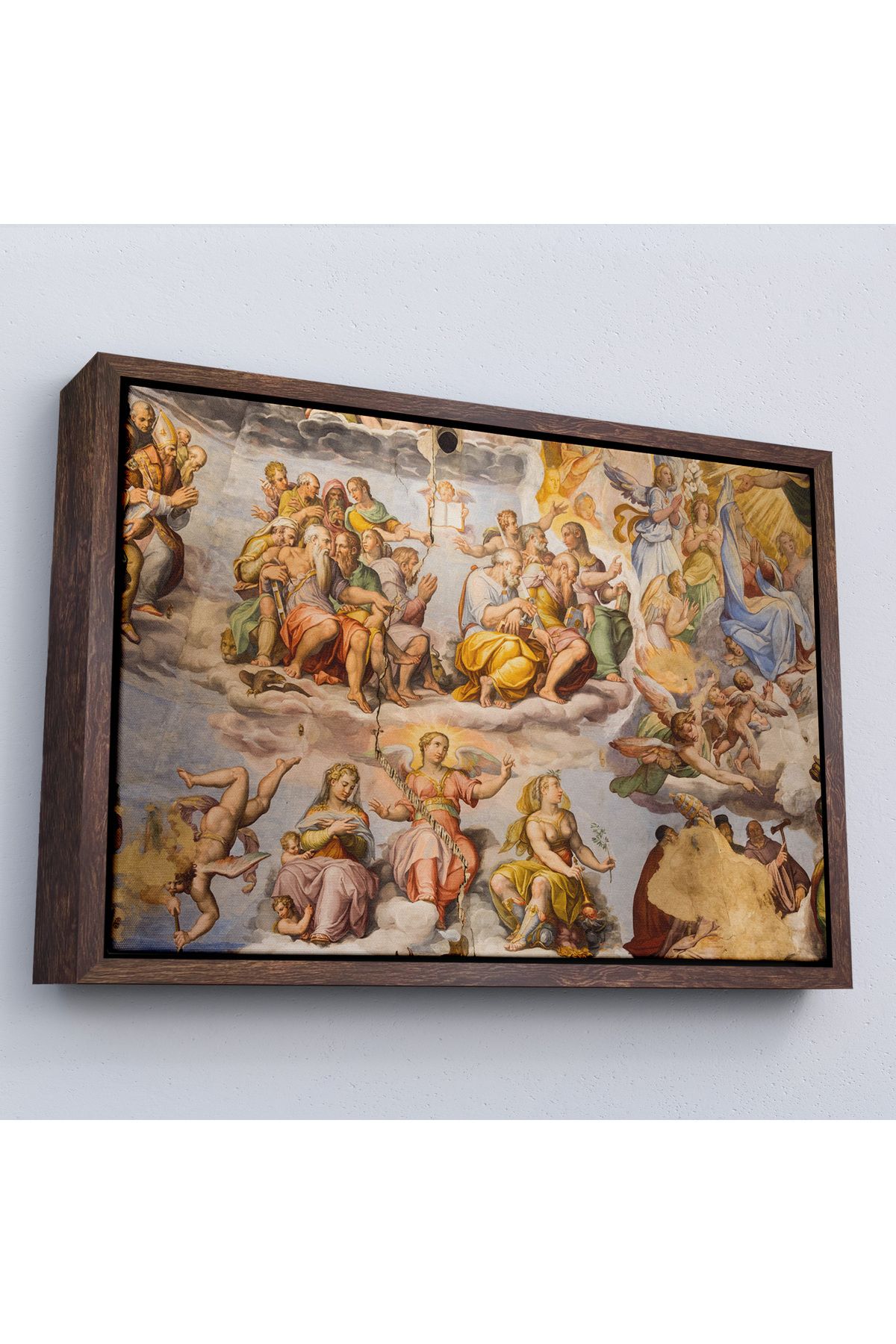 Doğal Bizden DB Çerçeveli Giotto - Çan Kulesinin Tavan Resmi Tablo-7116