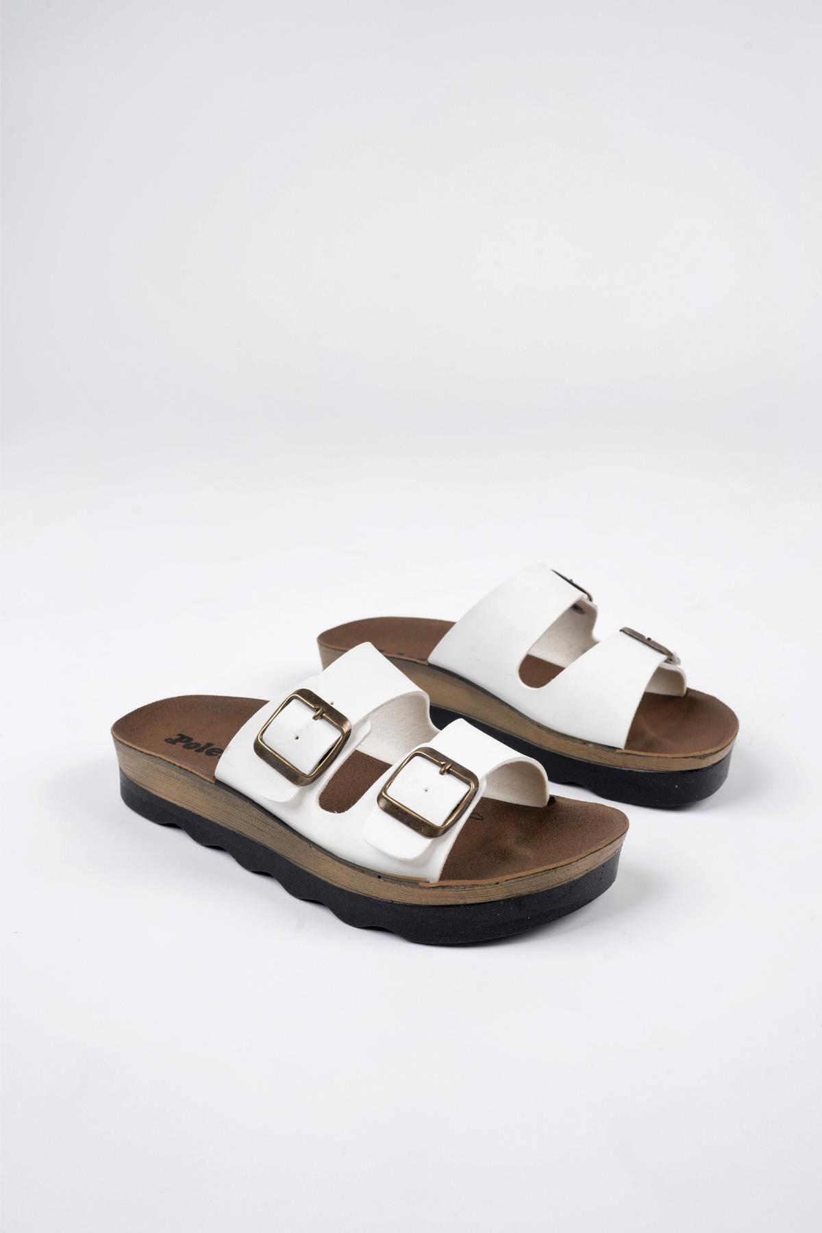 MUGGO-Lena Women's Daily Orthopedic Double Banded Buckle Non-Slip Sole Comfortable Slippers 4