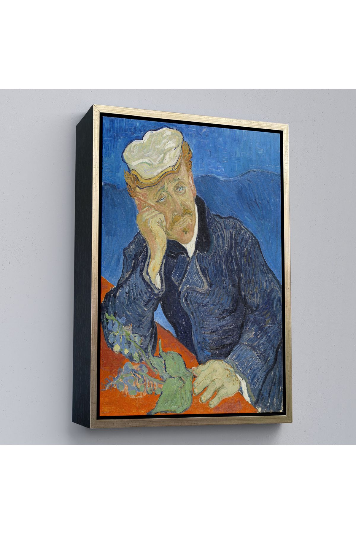 Yarımada Bahçe YB Çerçeveli Vincent Van Gogh - Doktor Paul Gachet Tablo-7467