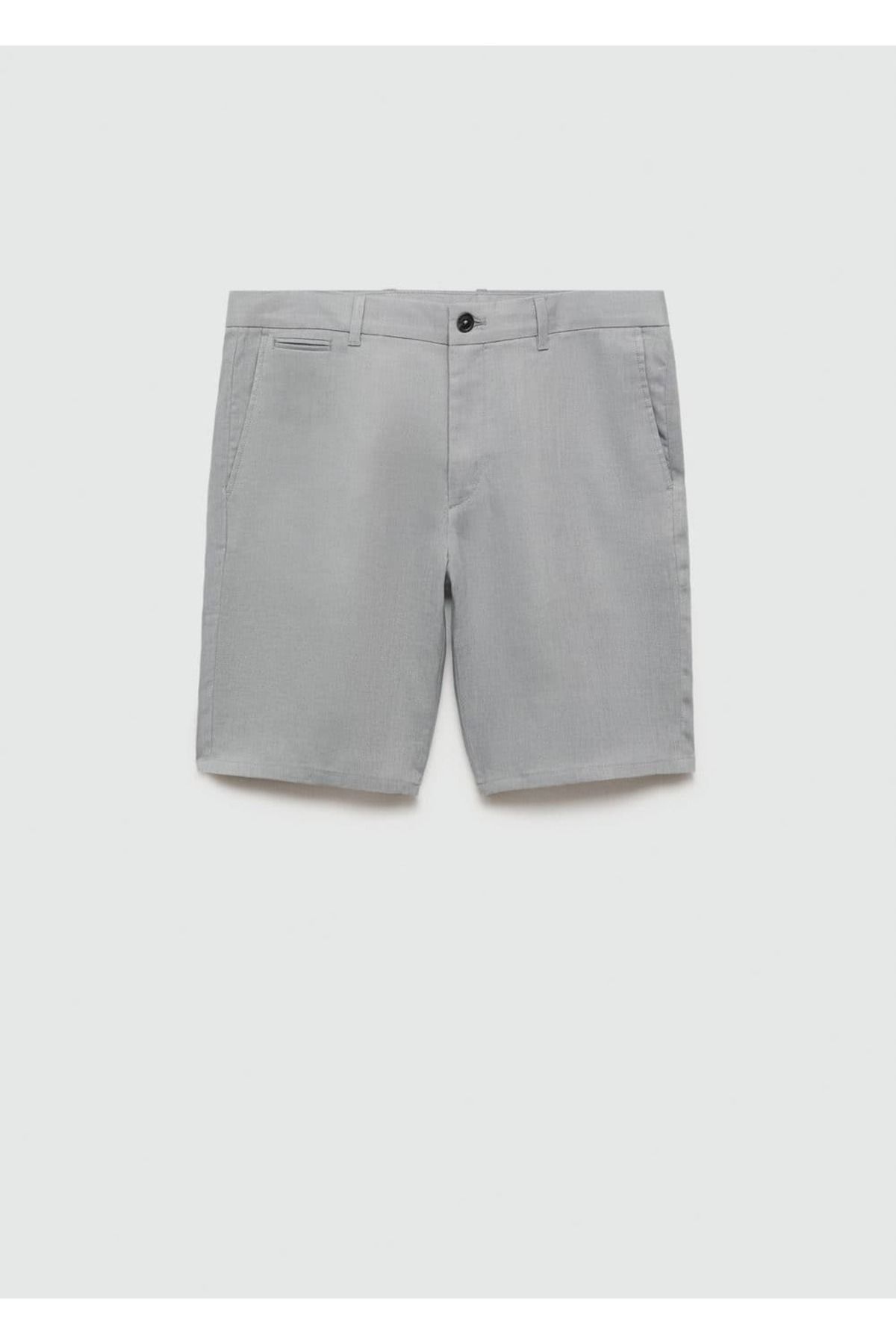 MANGO Man-Slim Fit 100% lněné bermudy 3