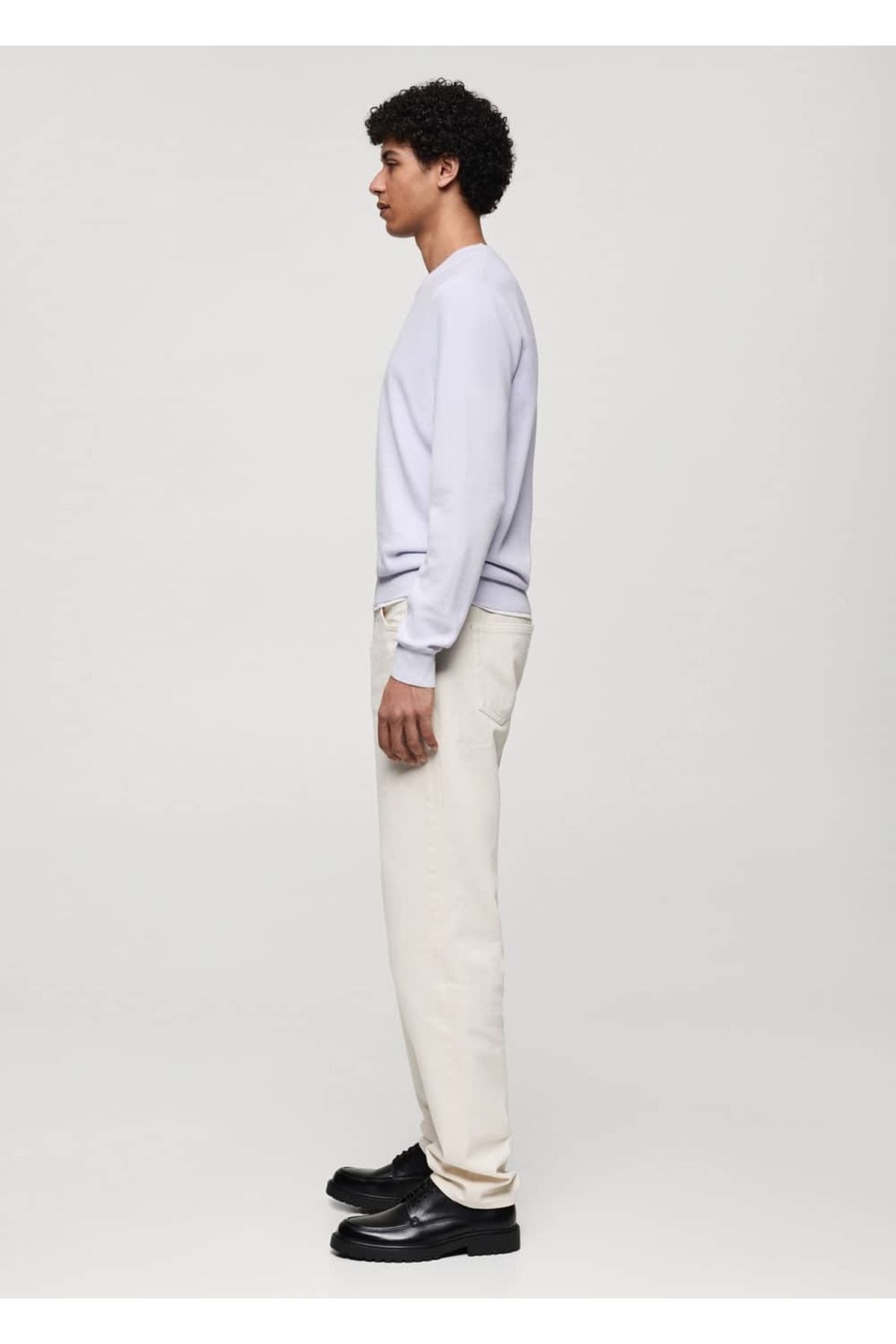 MANGO Man-Cotton thin knit sweater 6