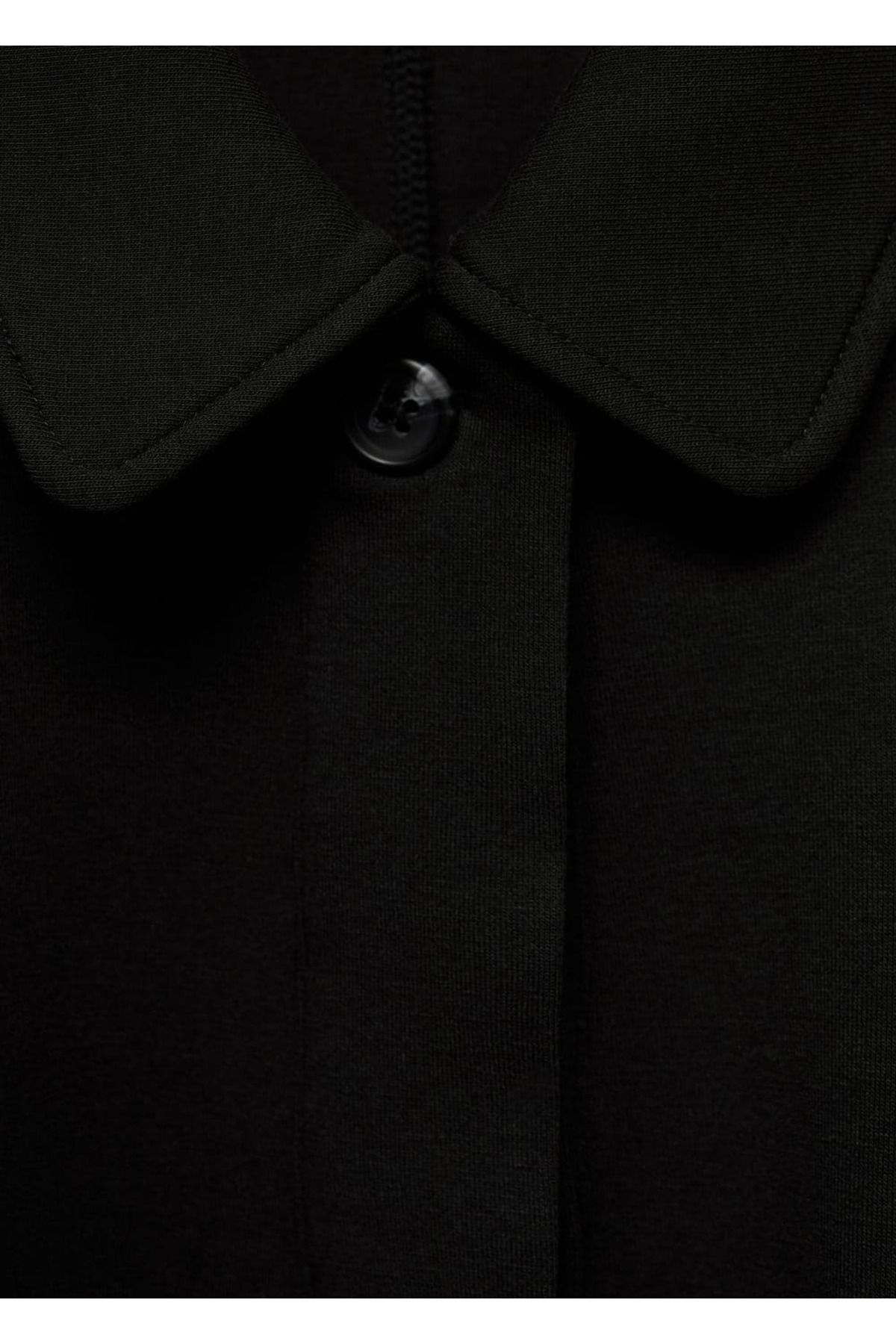 MANGO Woman-Cloak Style Jacket with Buttons 8