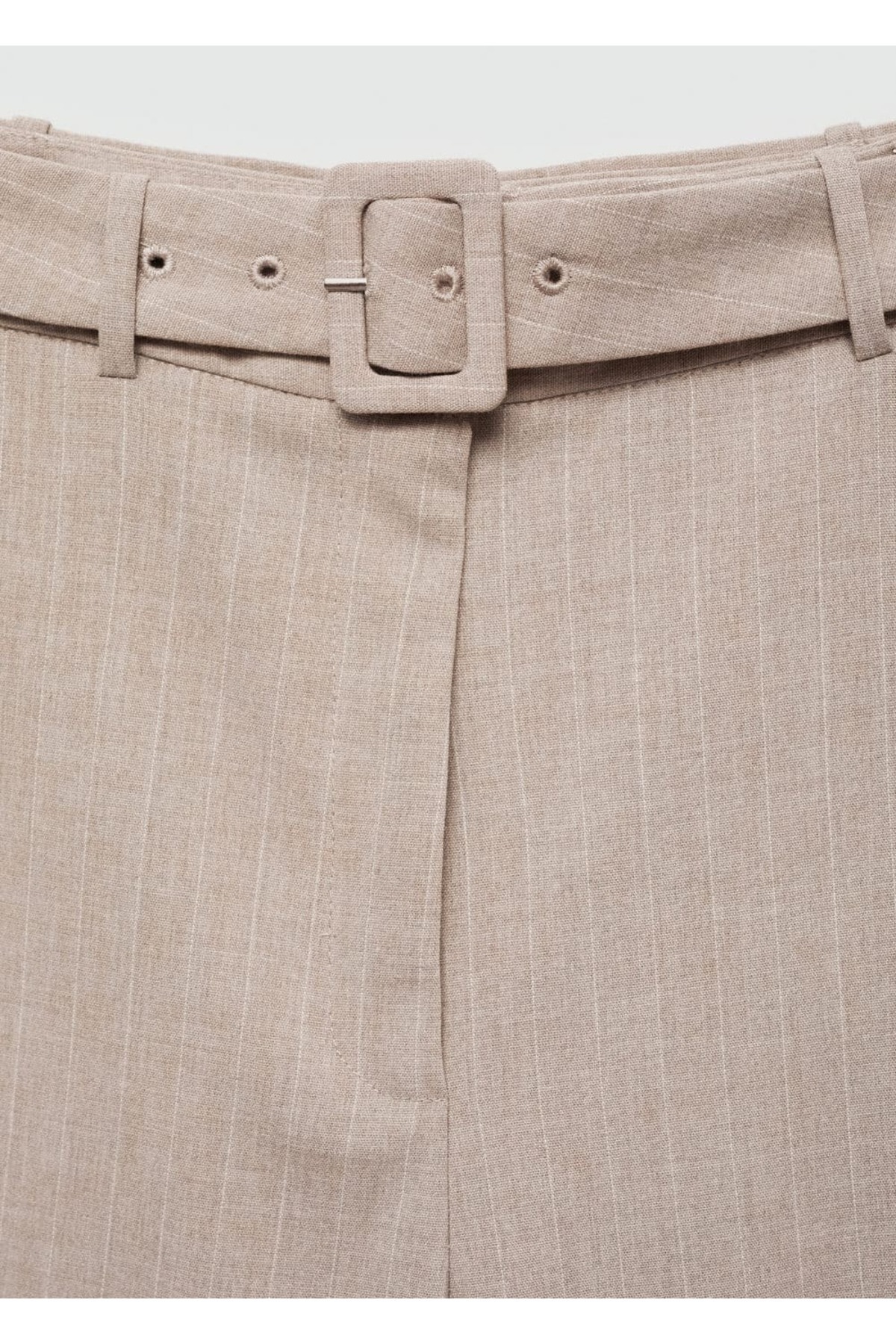 MANGO Woman-Kreidegestreifte Hose mit geradem Schnitt 8