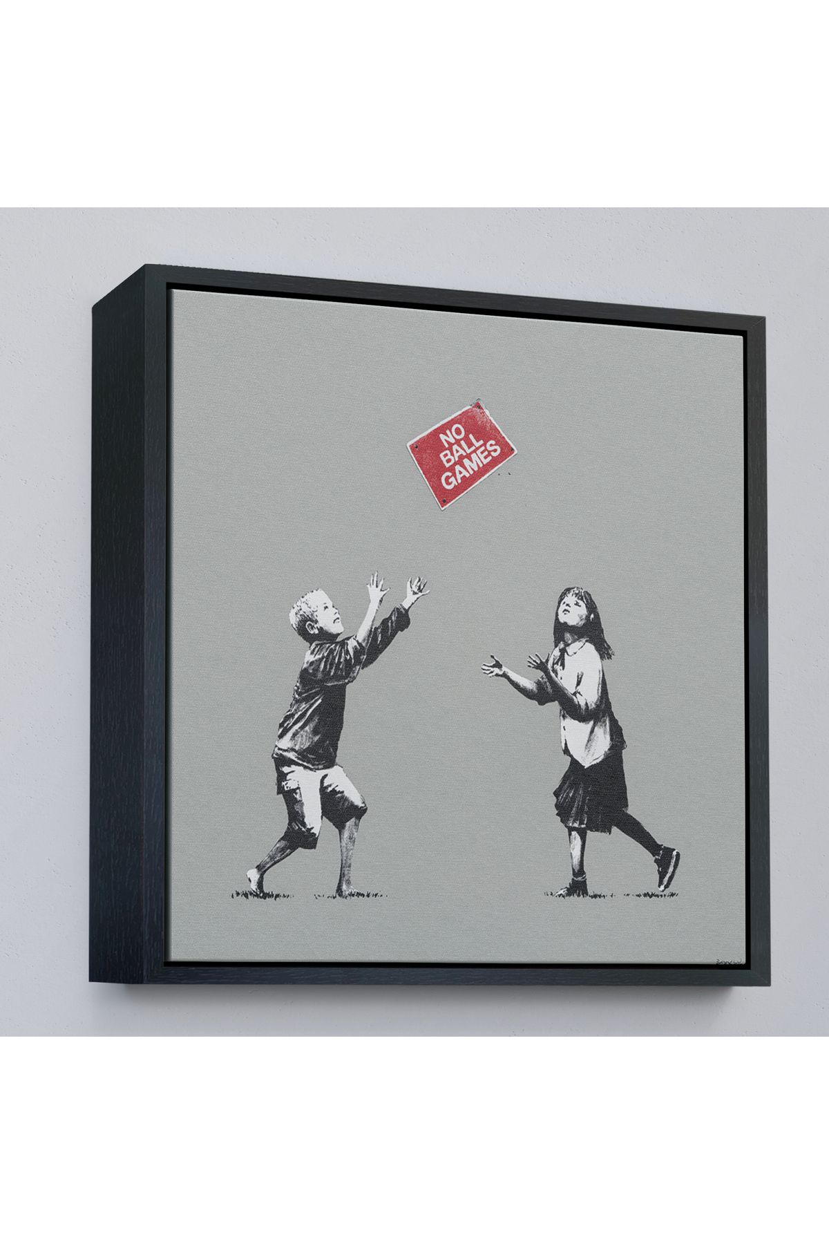 Doğal Bizden DB Çerçeveli Banksy No Ball Games Tablosu-8352