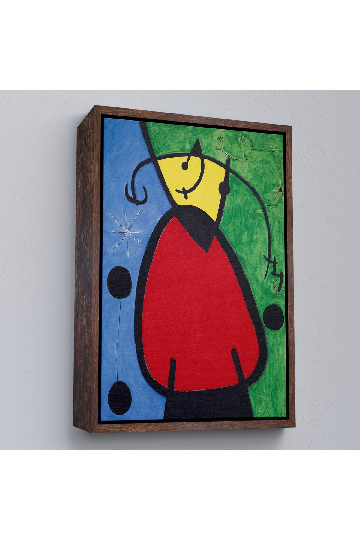 Shoprit Çerçeveli Joan Miro - Suyut Kadın Tablosu-7299