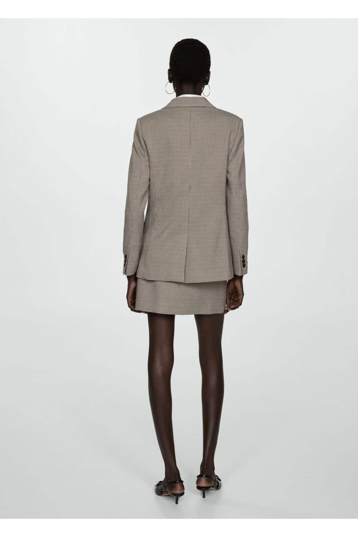 MANGO Woman-Cross button blazer jacket 4