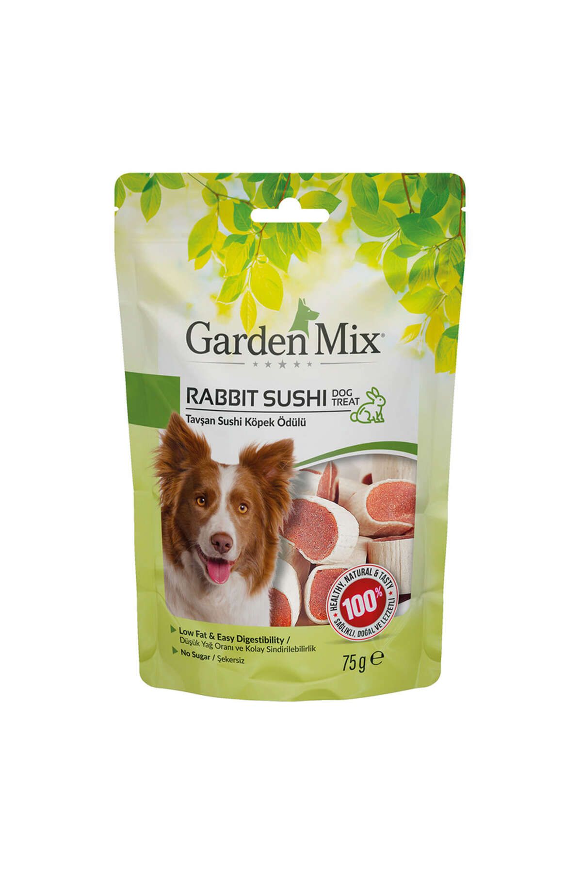 Gardenmix GARDEN MIX TAVŞAN SUSHI KÖPEK ÖDÜLÜ 75 GR X 4 ADET 661142