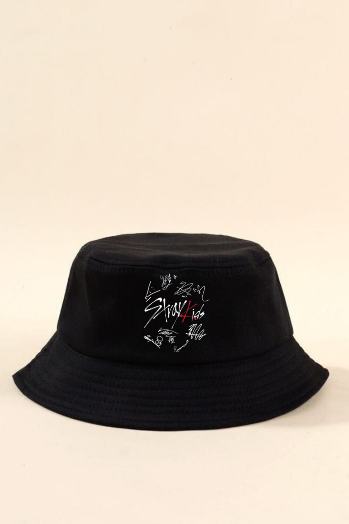 Charmy Lovens Stray Kids Siyah Bucket Balıkçı Şapka