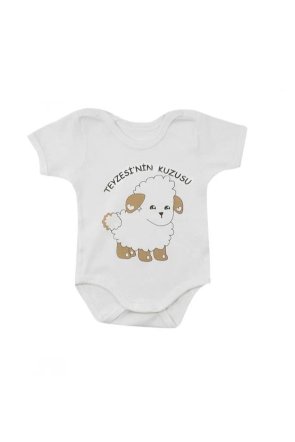 Sema Baby ASFSTORE Sema Baby Teyzesi'nin Kuzusu Kısa Kol Body 9-12 Ay