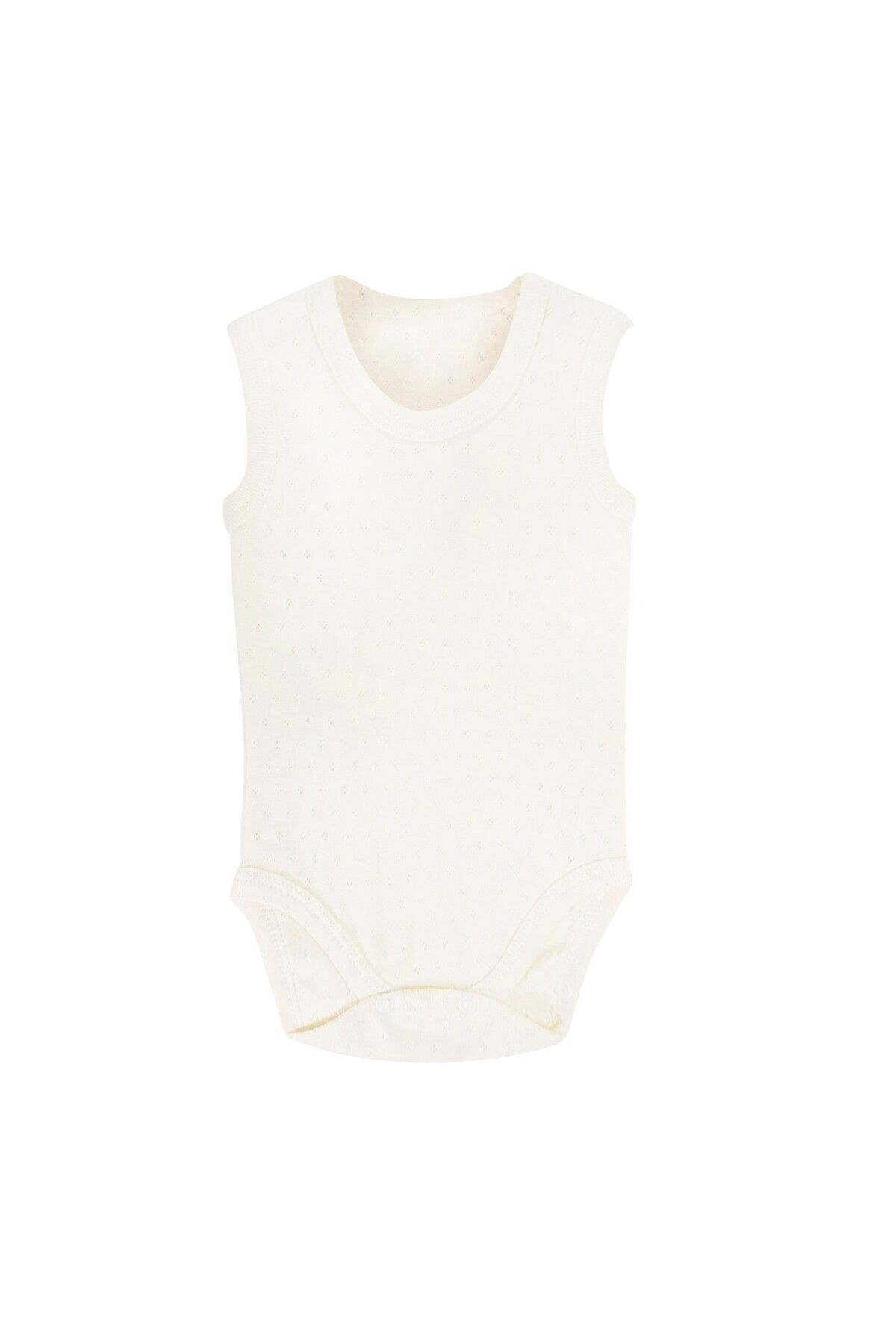 Sema Baby ASFSTORE Sema Baby Jakarlı Askılı Badi (Body) - Beyaz 0-6 Ay