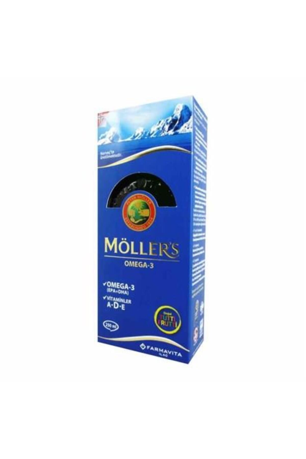 Möller's Mollers Tutti-frutti Aromalı Omega-3 Balık Yağı Şurubu 250 ml