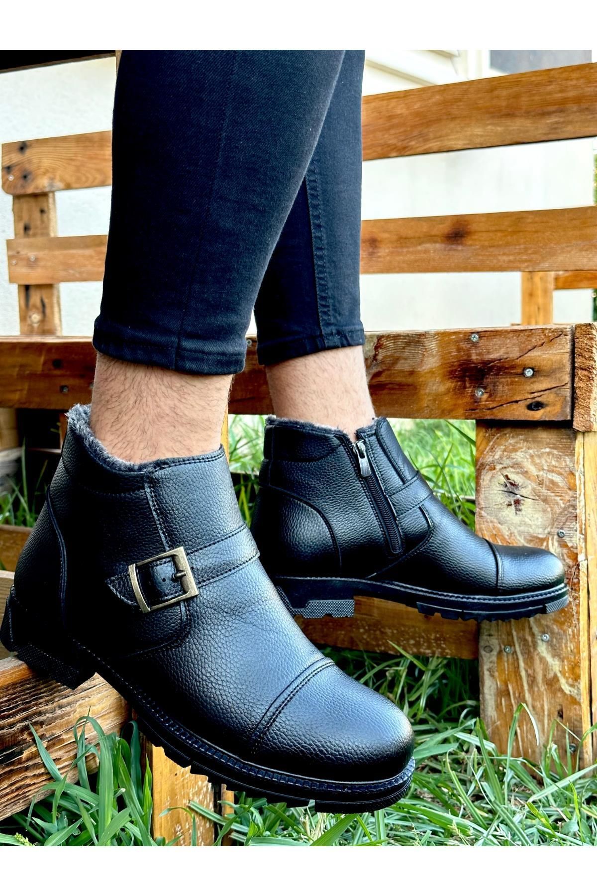 MUGGO-Męskie buty zimowe zapinane na zamek Niger gwarantowane 5