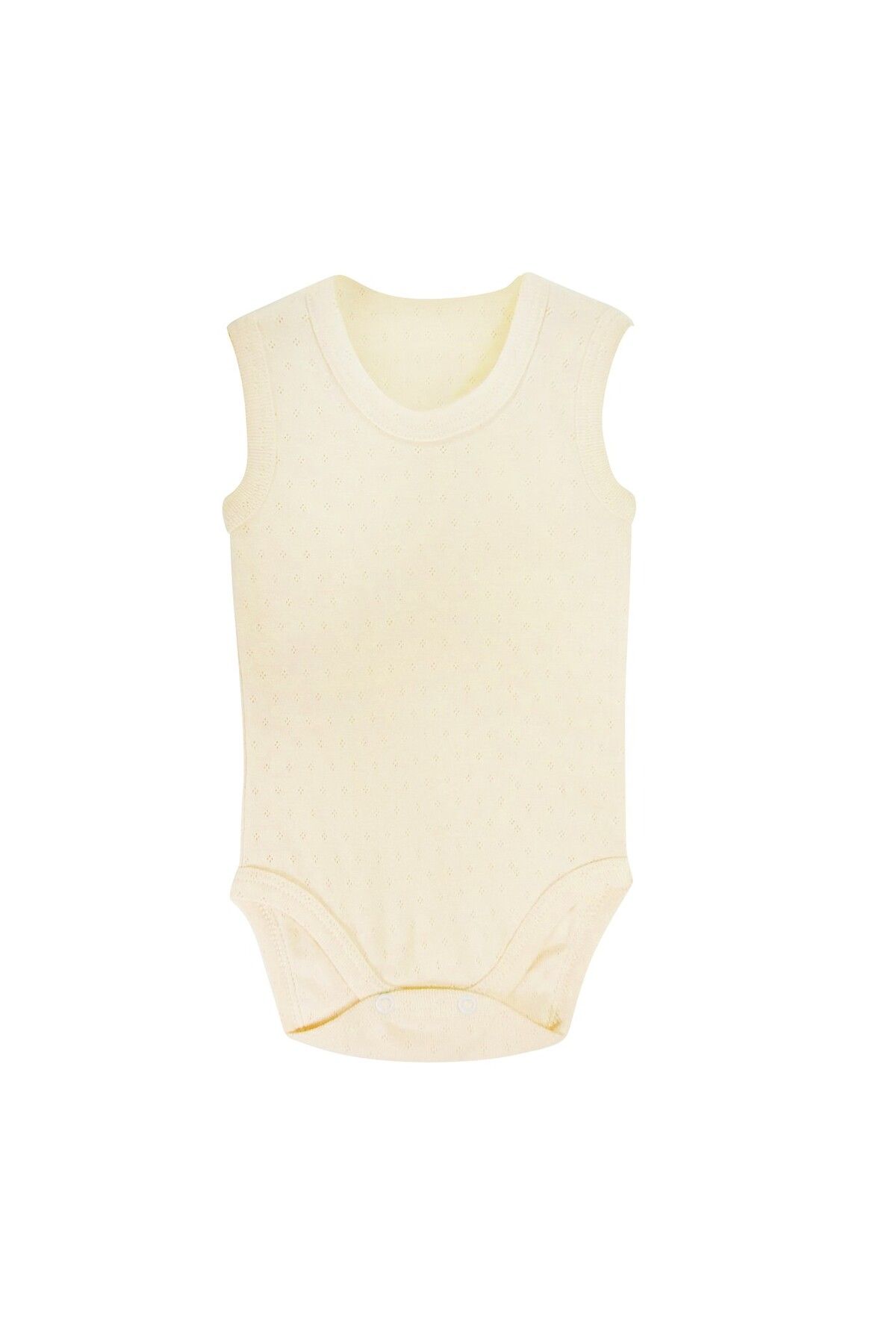Sema Baby ASFSTORE Sema Baby Jakarlı Askılı Badi (Body) - Krem 12-18 Ay