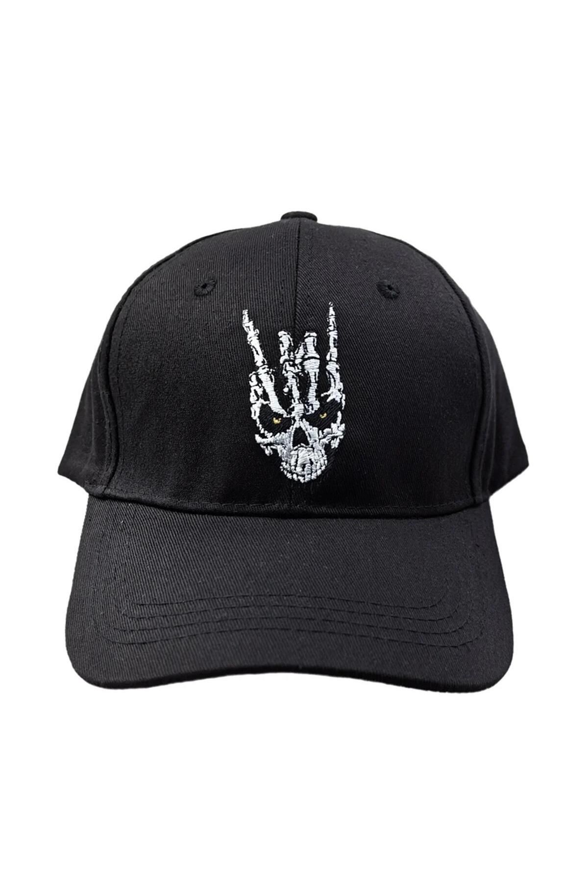 BAREM BUTİK Barem Butik  Skull Punk Şapka