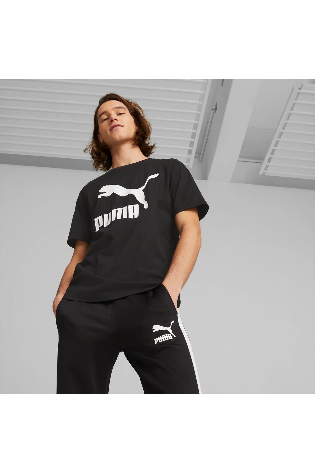 Puma Classics Logo Tee Erkek T shirt 530088 01 Black Fiyat Yorumlar Trendyol