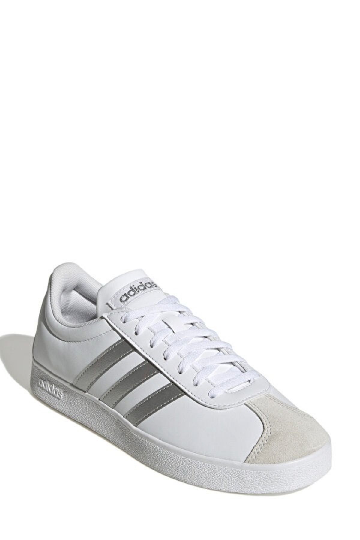 اسنیکر سفید زنانه VL BASE کفش ورزشیS ID3716 FTWWHT SILVMT GREON adidas
