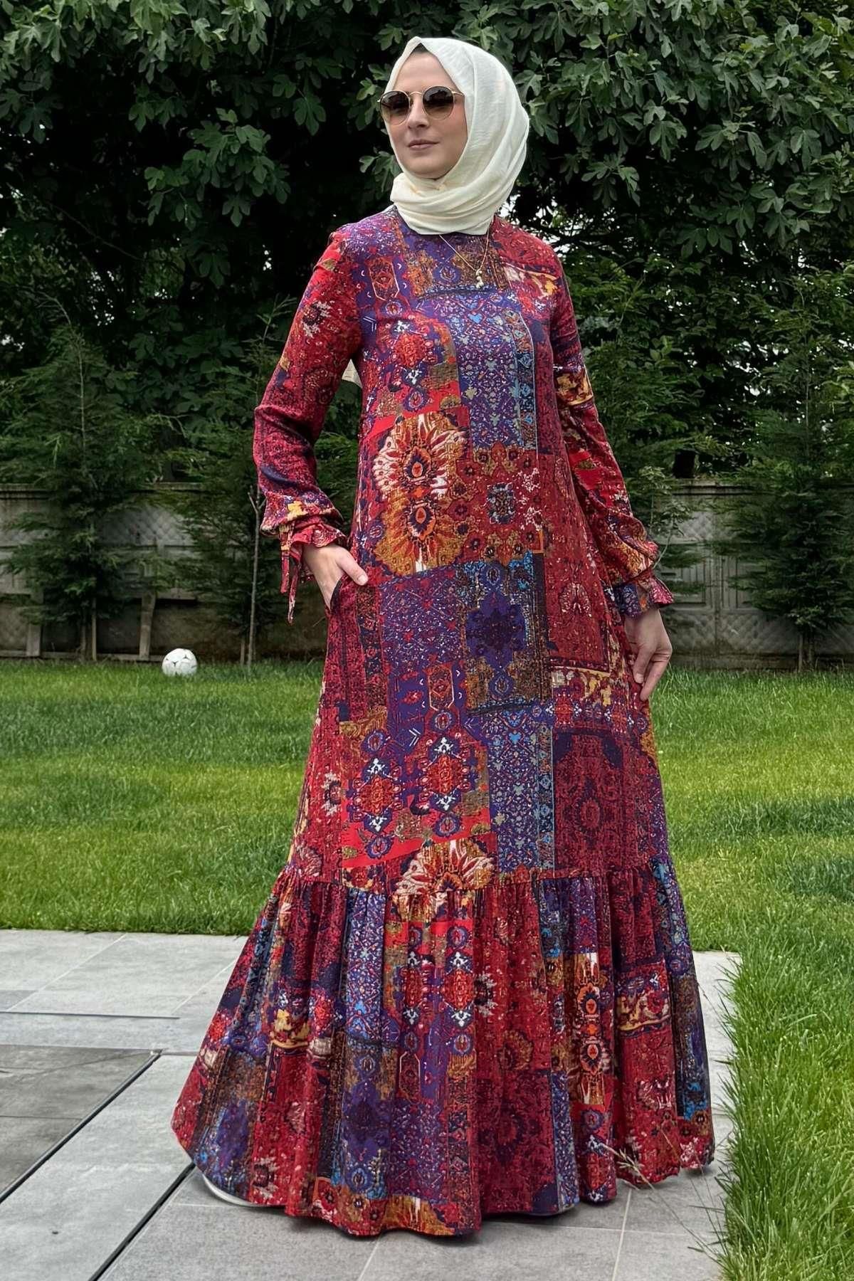 Rabia Şamlı-Red River Dress 5