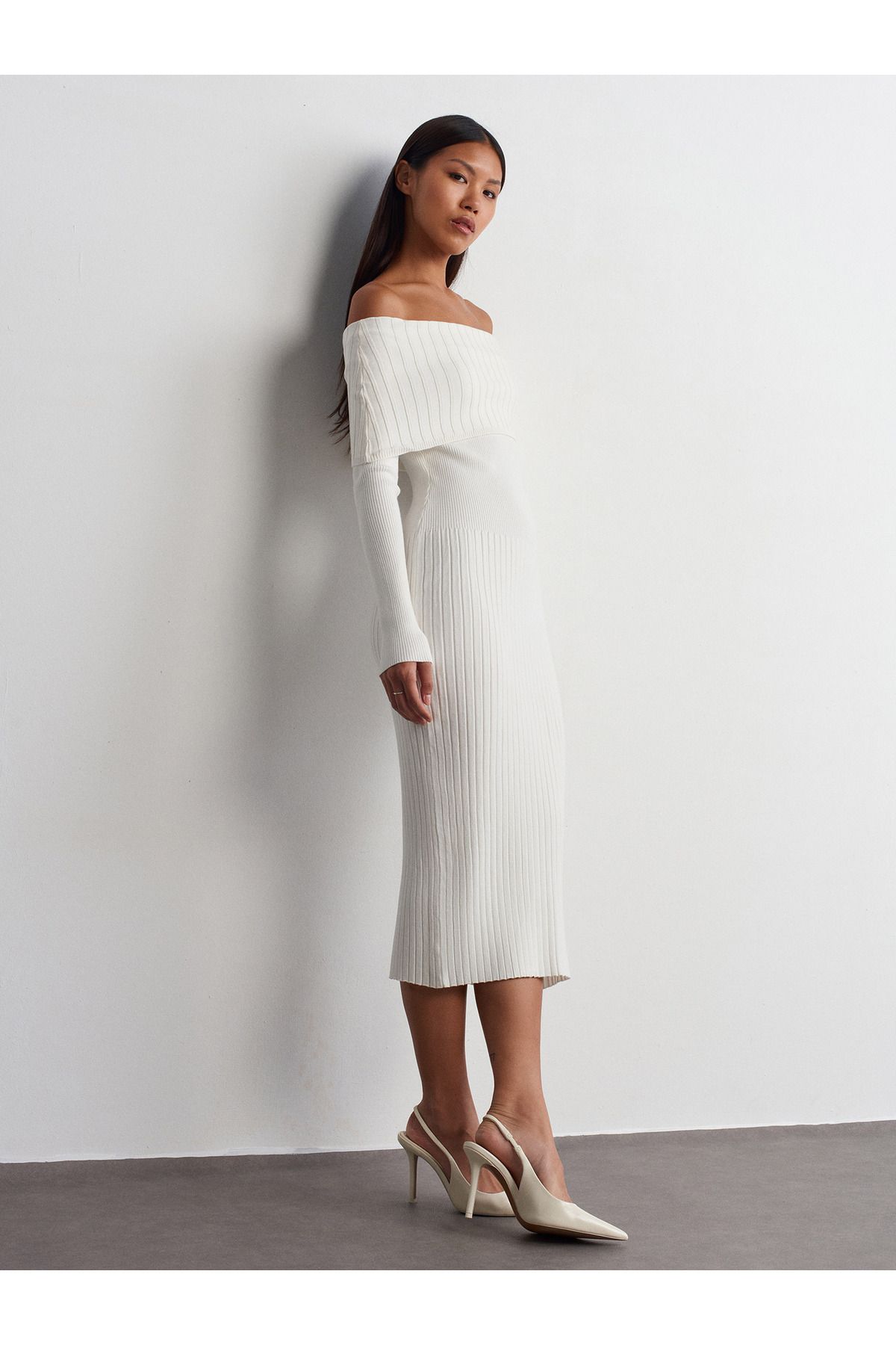 90233 bardot col triko ekru