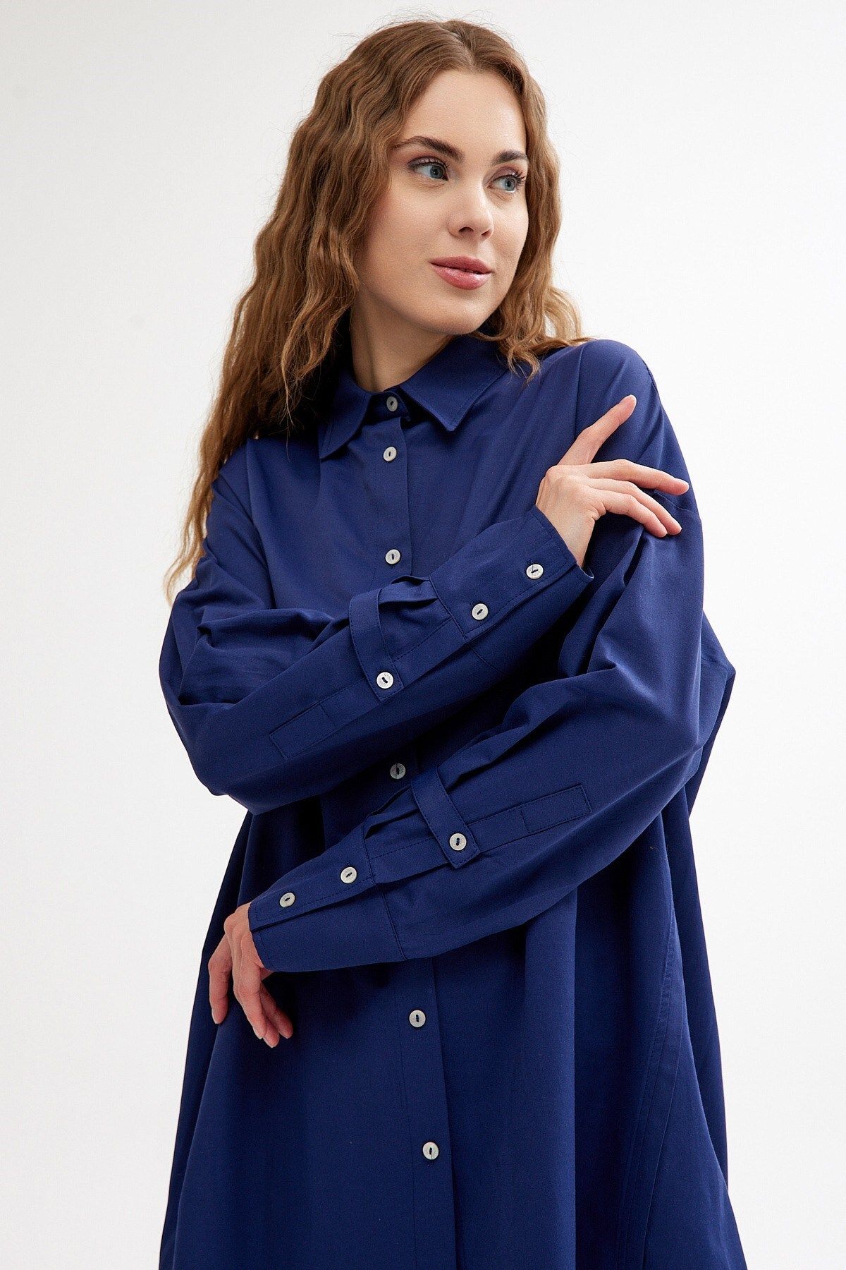 QANU-Navy Blue Freesia Shirt 8