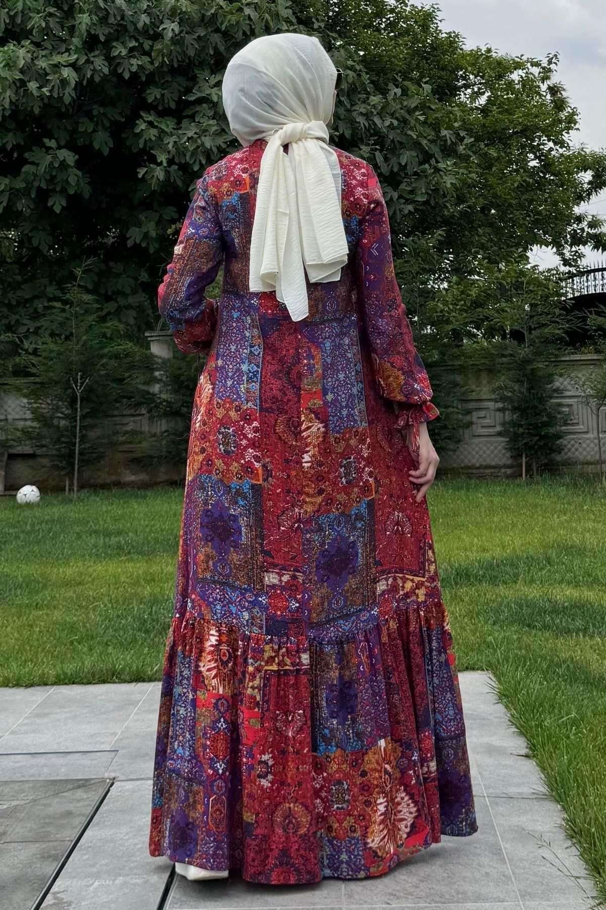 Rabia Şamlı-Red River Dress 6