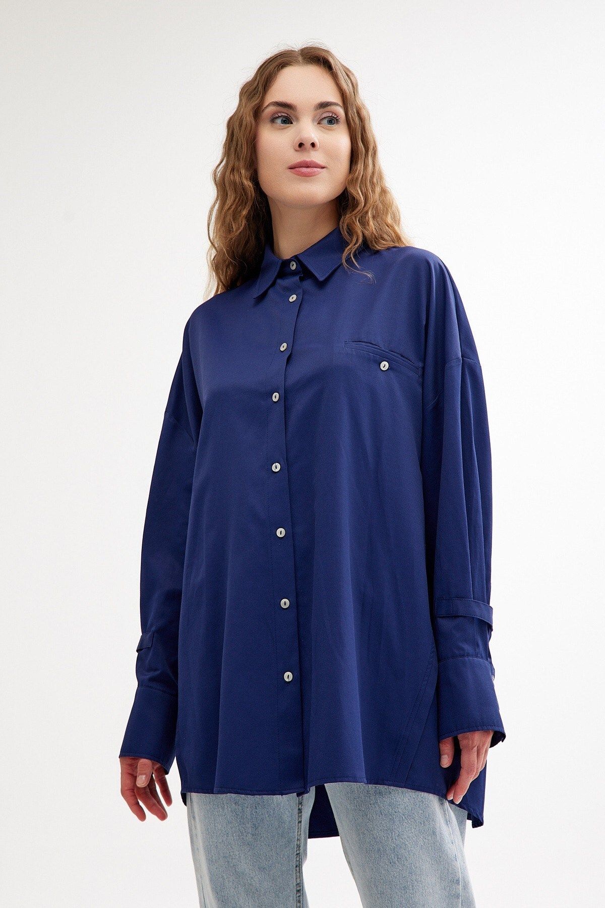 QANU-Navy Blue Freesia Shirt 2